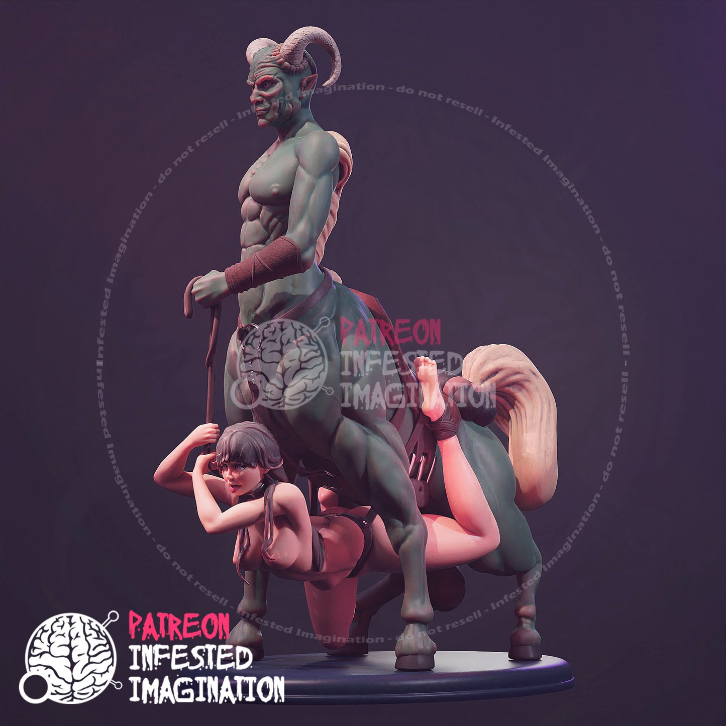 CENTAUR CREATURE FUCKING A VICTIM - Infested Imagination
