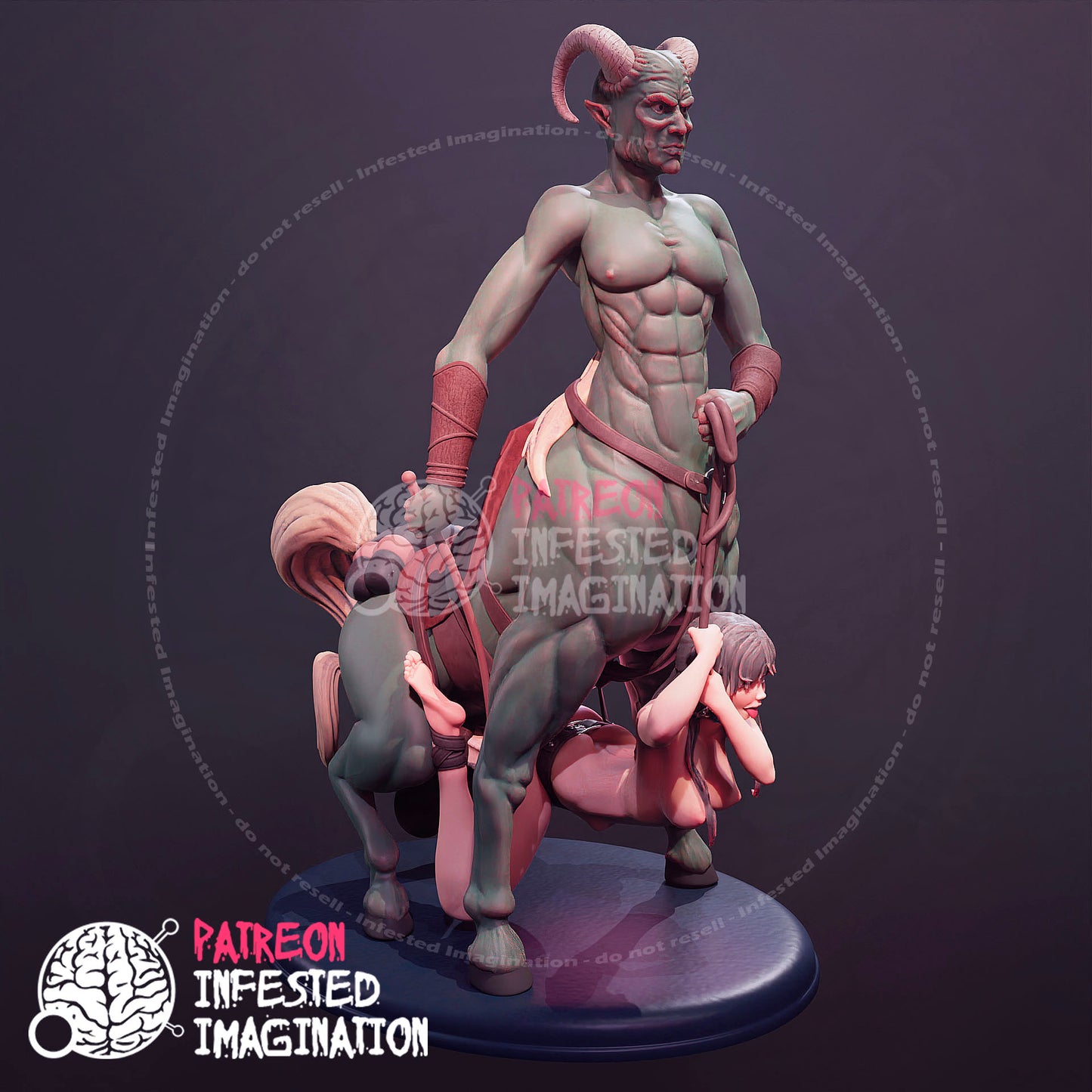 CENTAUR CREATURE FUCKING A VICTIM - Infested Imagination