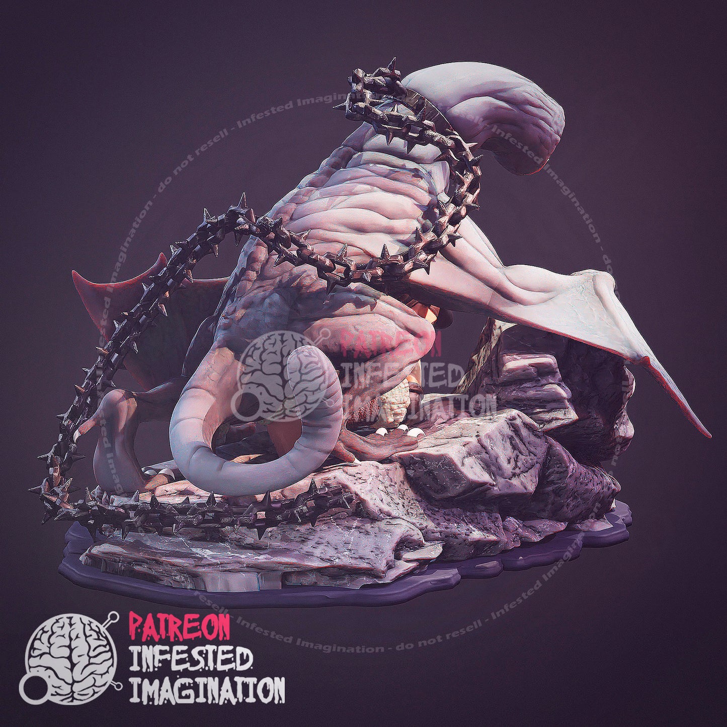 KHEZU MONSTER TAKING A VICTIM HENTAI SCULPT- Infested Imagination