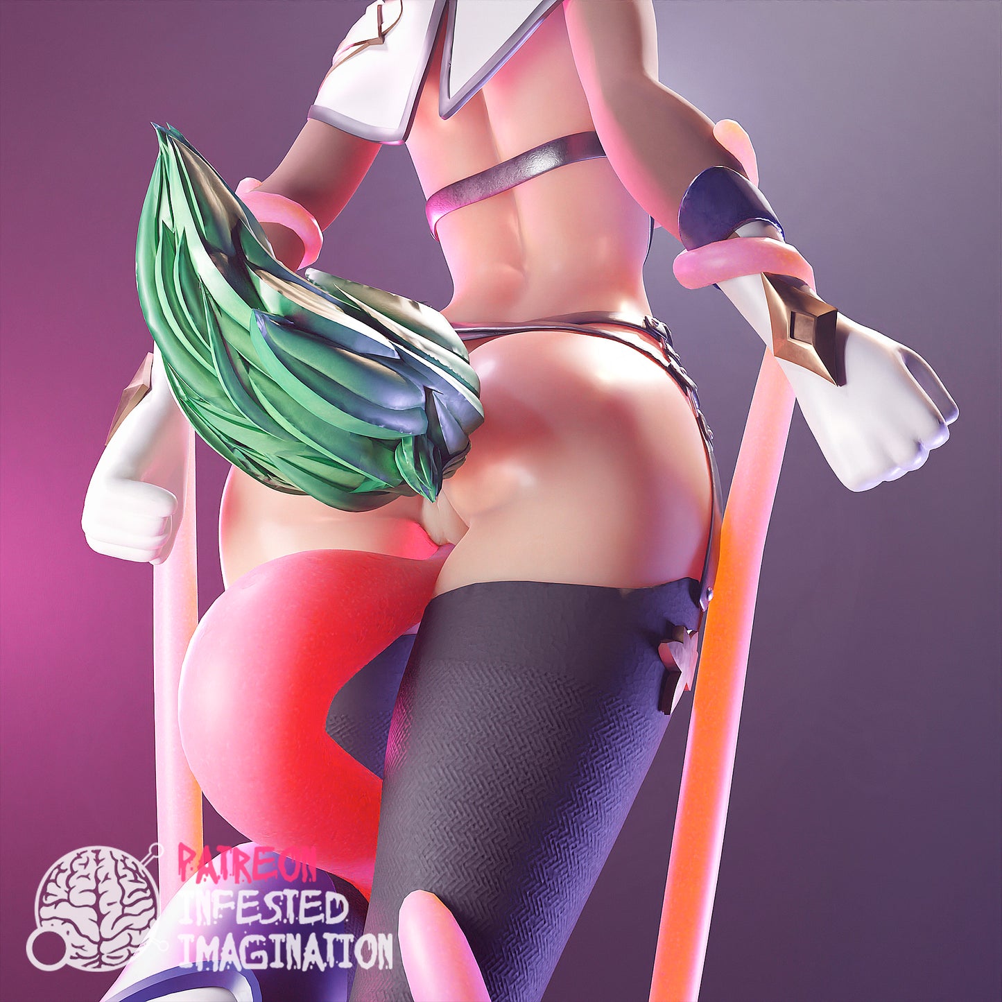 SUCROSE TENTACLES GENSHIN IMPACT HENTAI PRINTABLE SCULPTURE ADULT - Infested Imagination