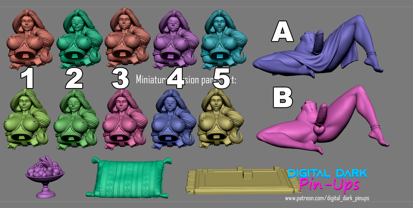 Shibari Jasmine Model Kit By Digital Dark Pinups 18+