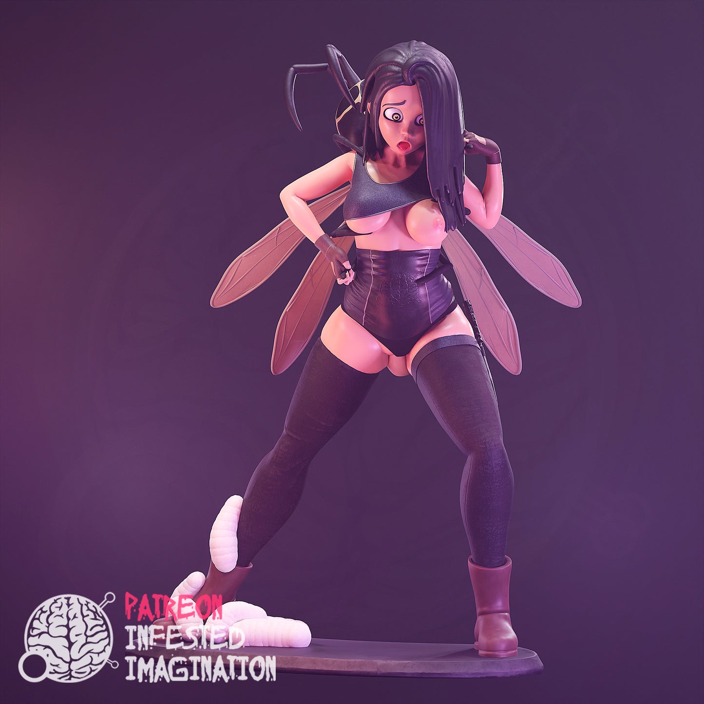 WASP IMPREGNATION HENTAI PRINTABLE SCULPTURE - Infested Imagination