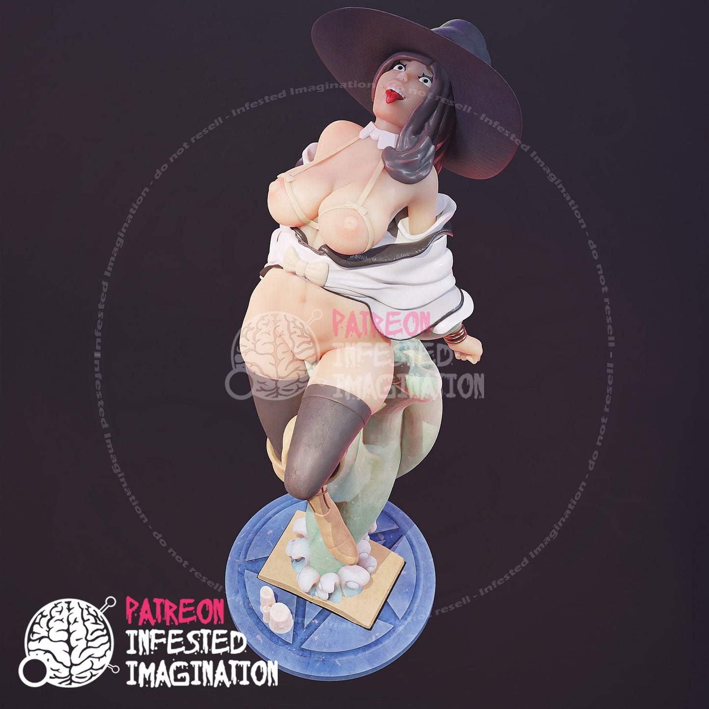 HENTAI WITCH CONJURING TENTACLES SPELL - Infested Imagination