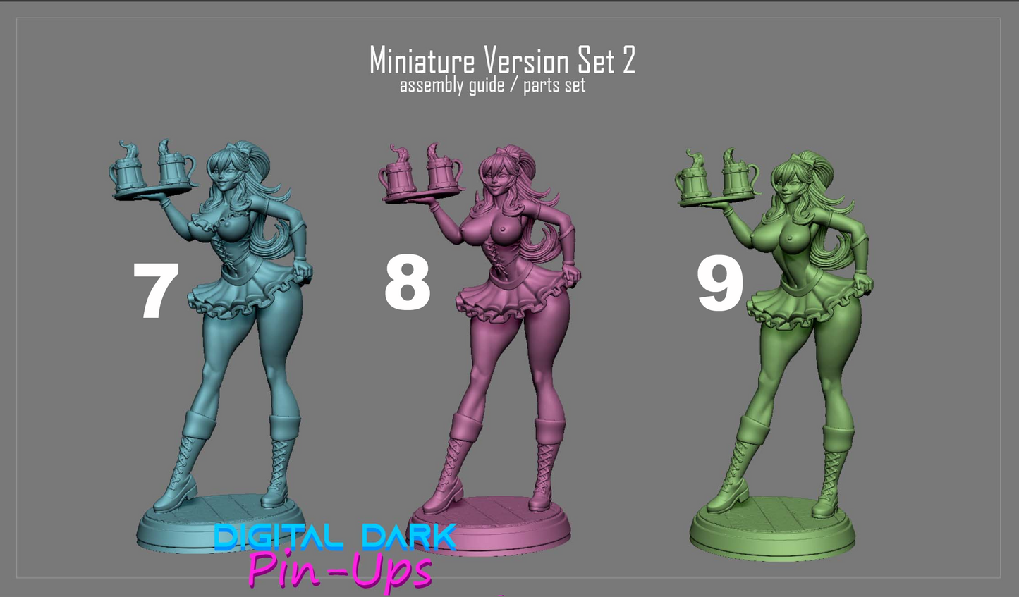 Tavern Barmaid Girl Model Kit By Digital Dark Pinups 18+