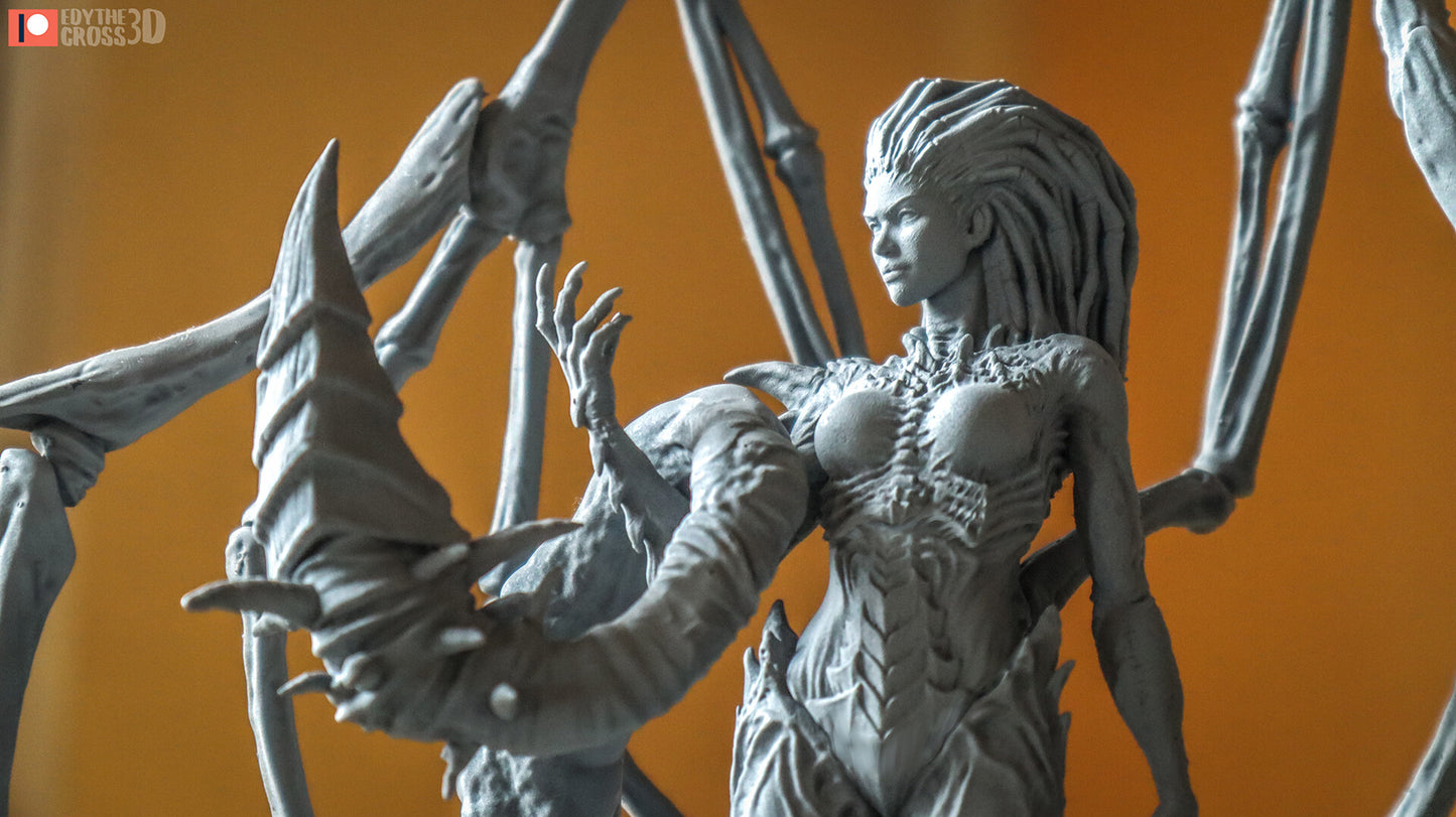 Kerrigan Queen of Blades - Starcraft Resin 3D Printed Model by Nomnom Figures