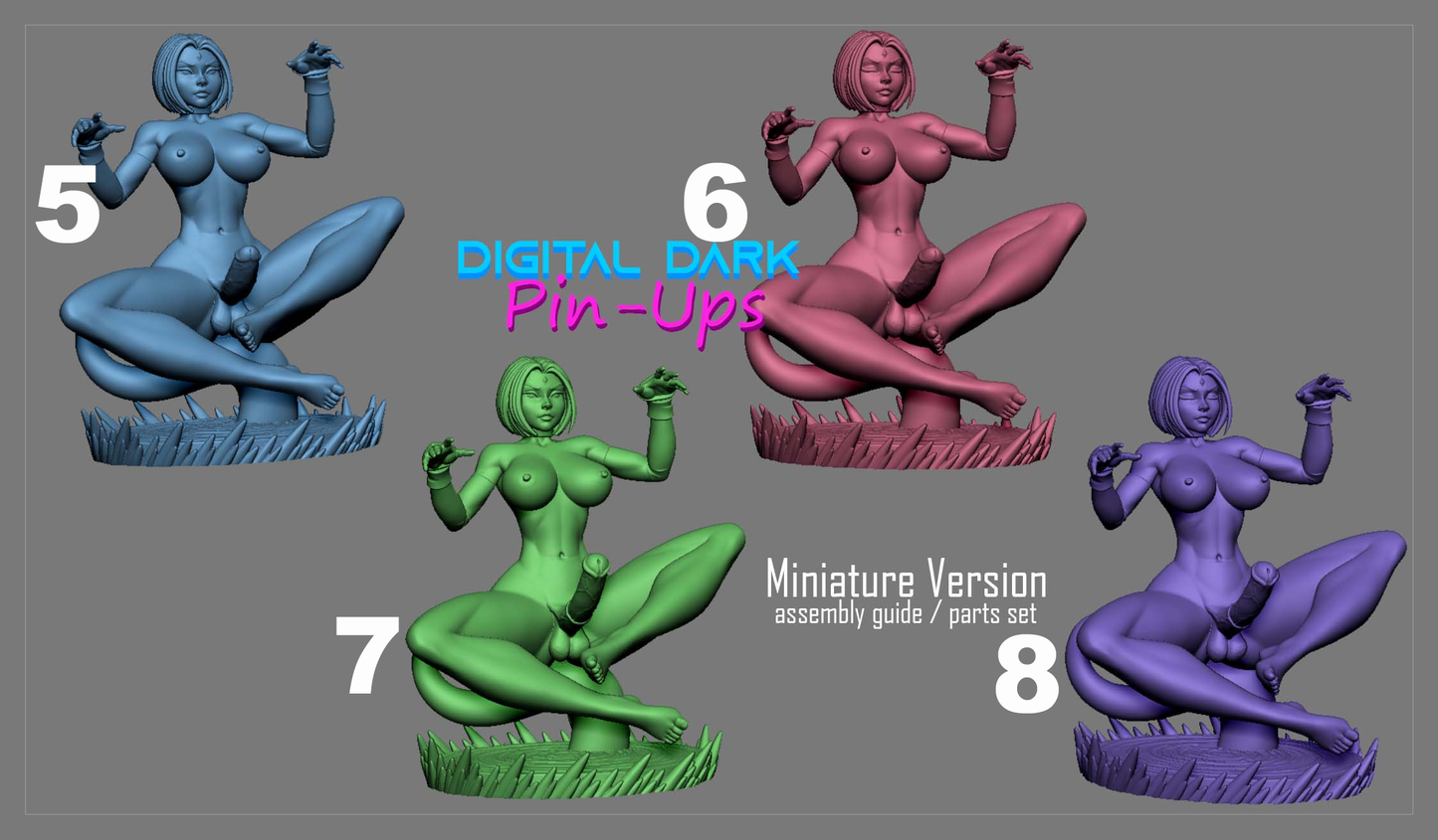 18+ Digital Dark Magical Woman Spell Caster