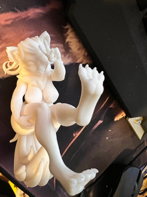 Funny Green Cat Girl By JigglyStix