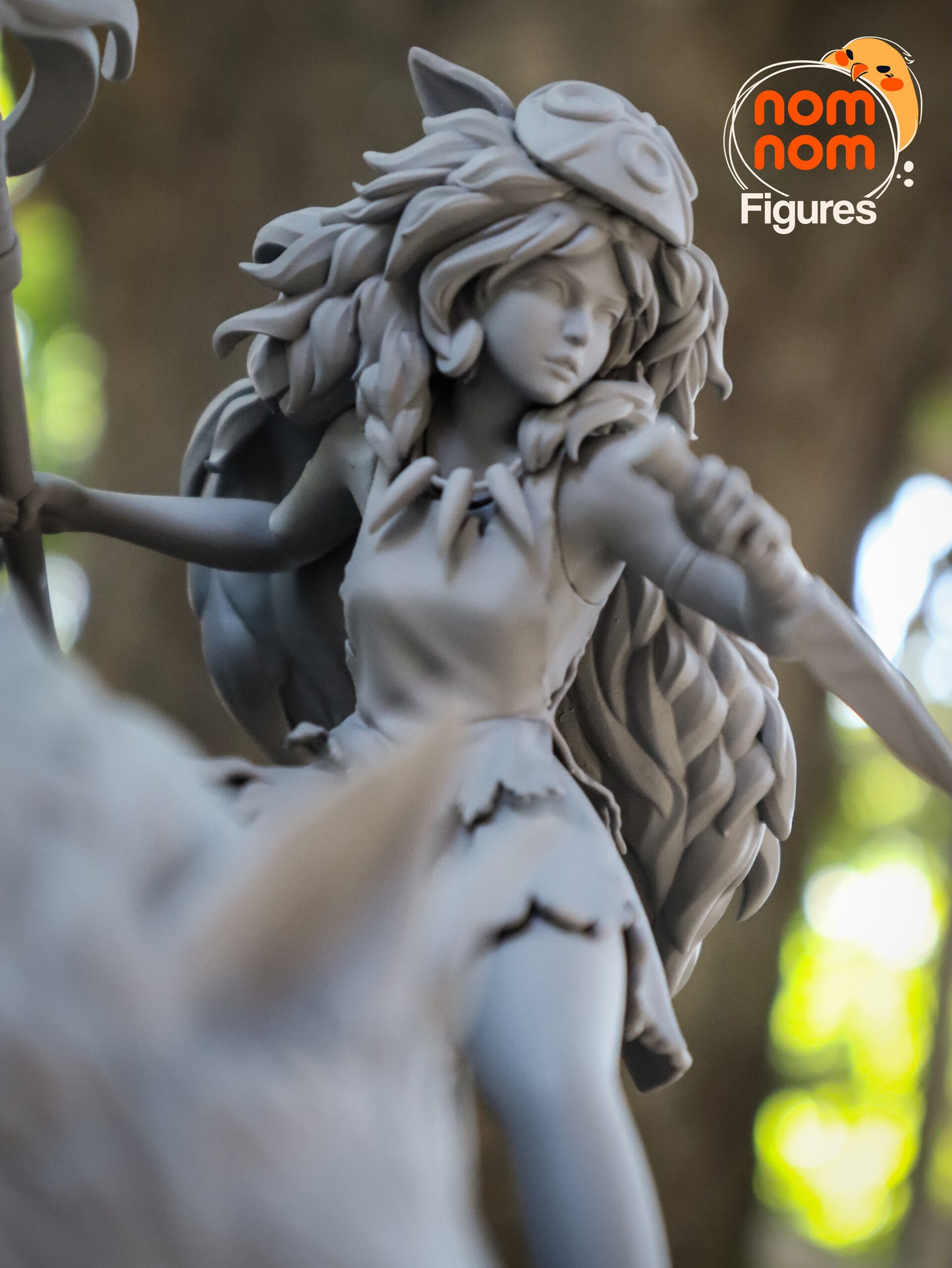 Princess Mononoke 3D Printed Model by Nomnom Figures