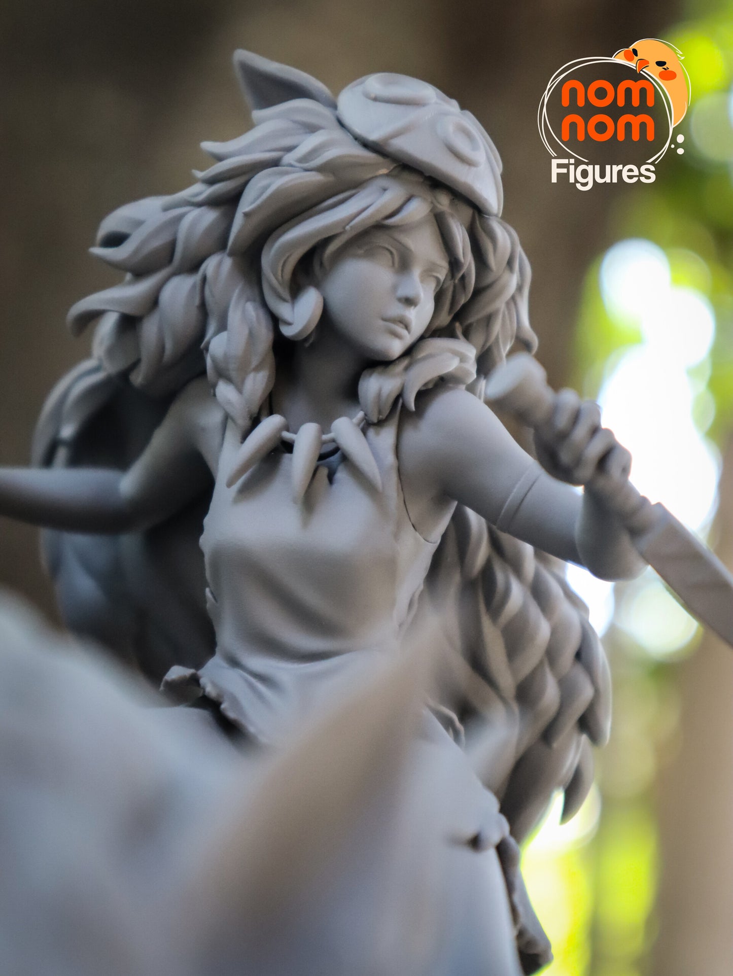 Princess Mononoke 3D Printed Model by Nomnom Figures