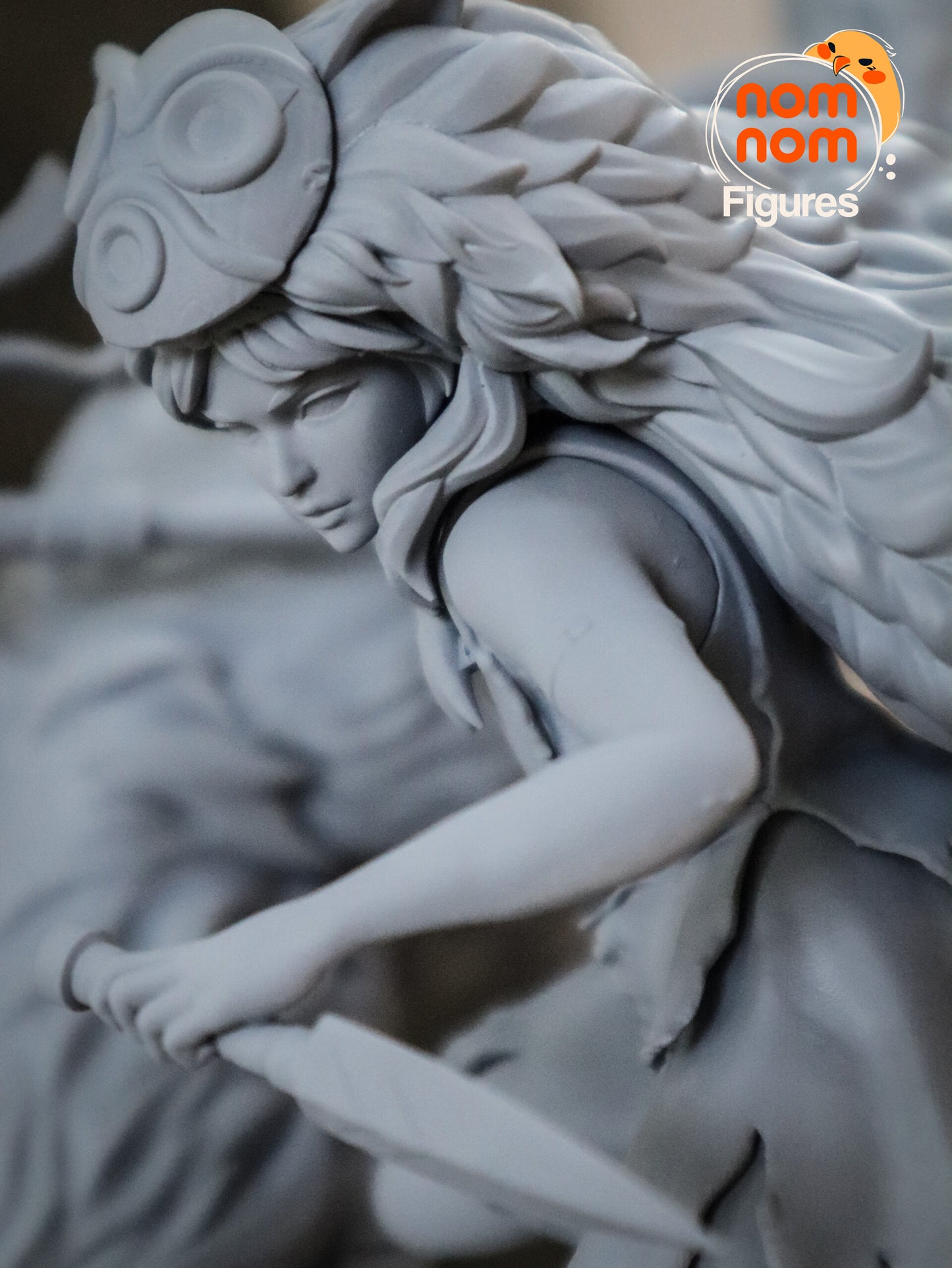 Princess Mononoke 3D Printed Model by Nomnom Figures