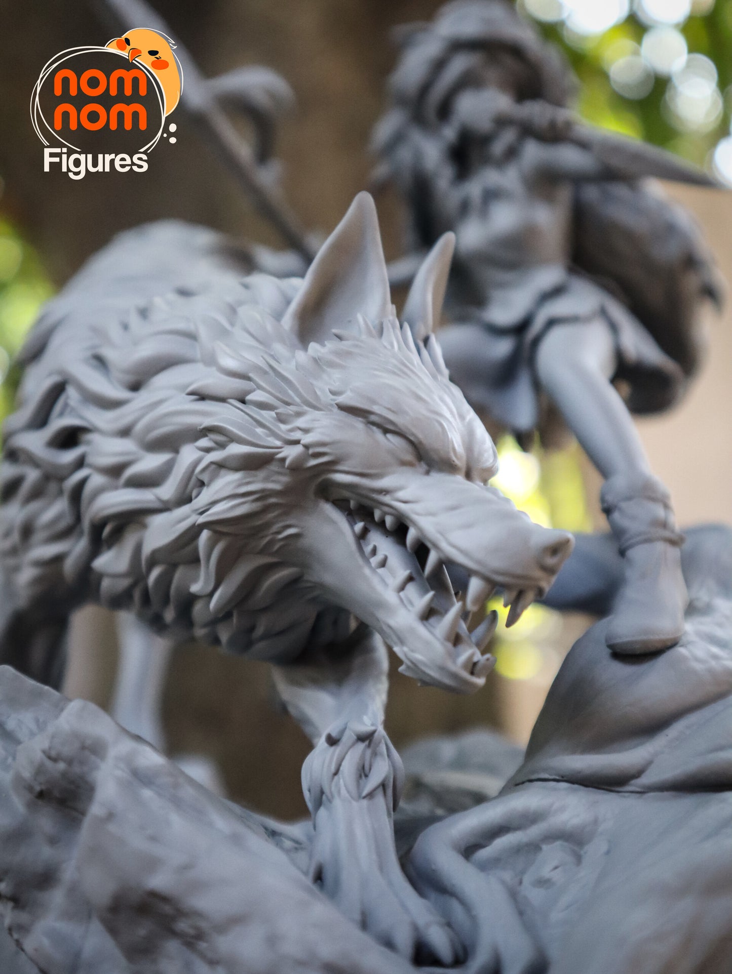 Princess Mononoke 3D Printed Model by Nomnom Figures