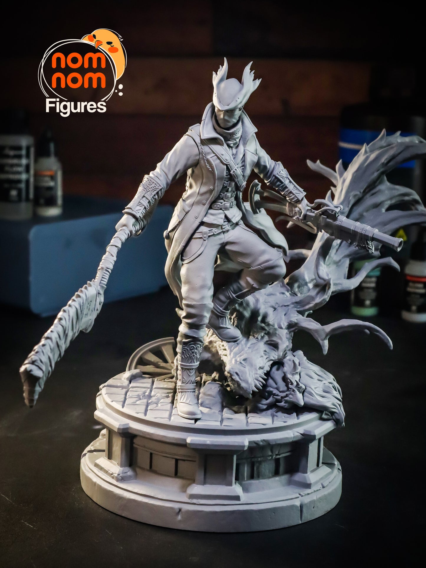 Hunter - Bloodborne 3D Printed Fanmade Model by Nomnom Figures