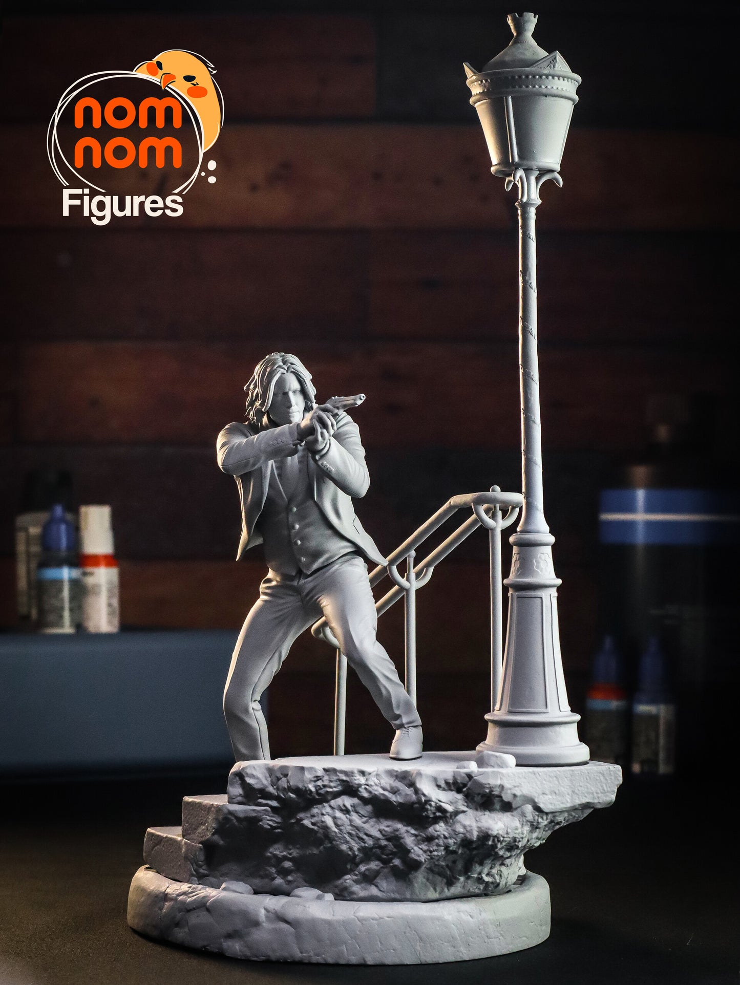 John Wick 3D Printed Model by Nomnom Figures