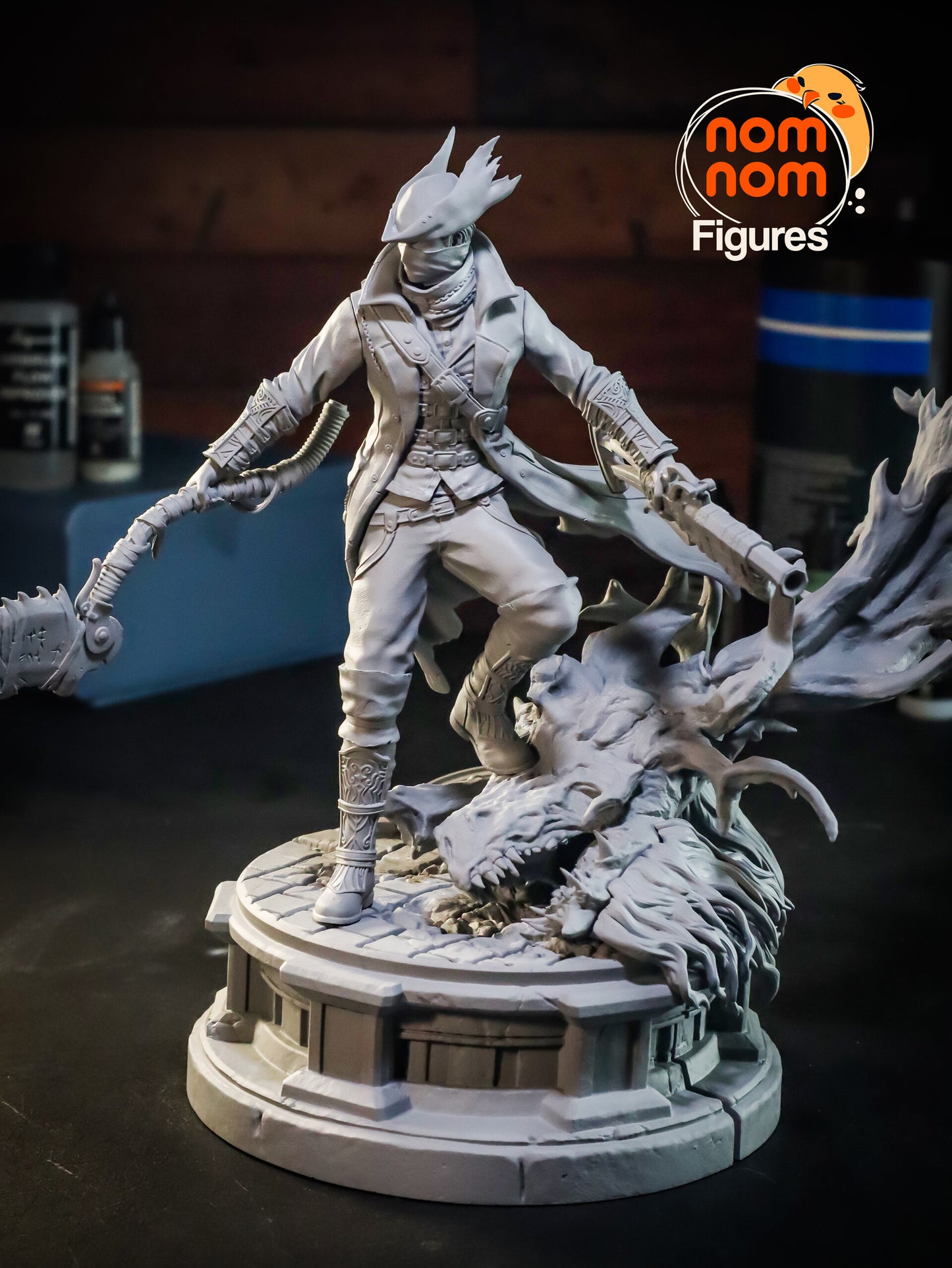 Hunter - Bloodborne 3D Printed Fanmade Model by Nomnom Figures