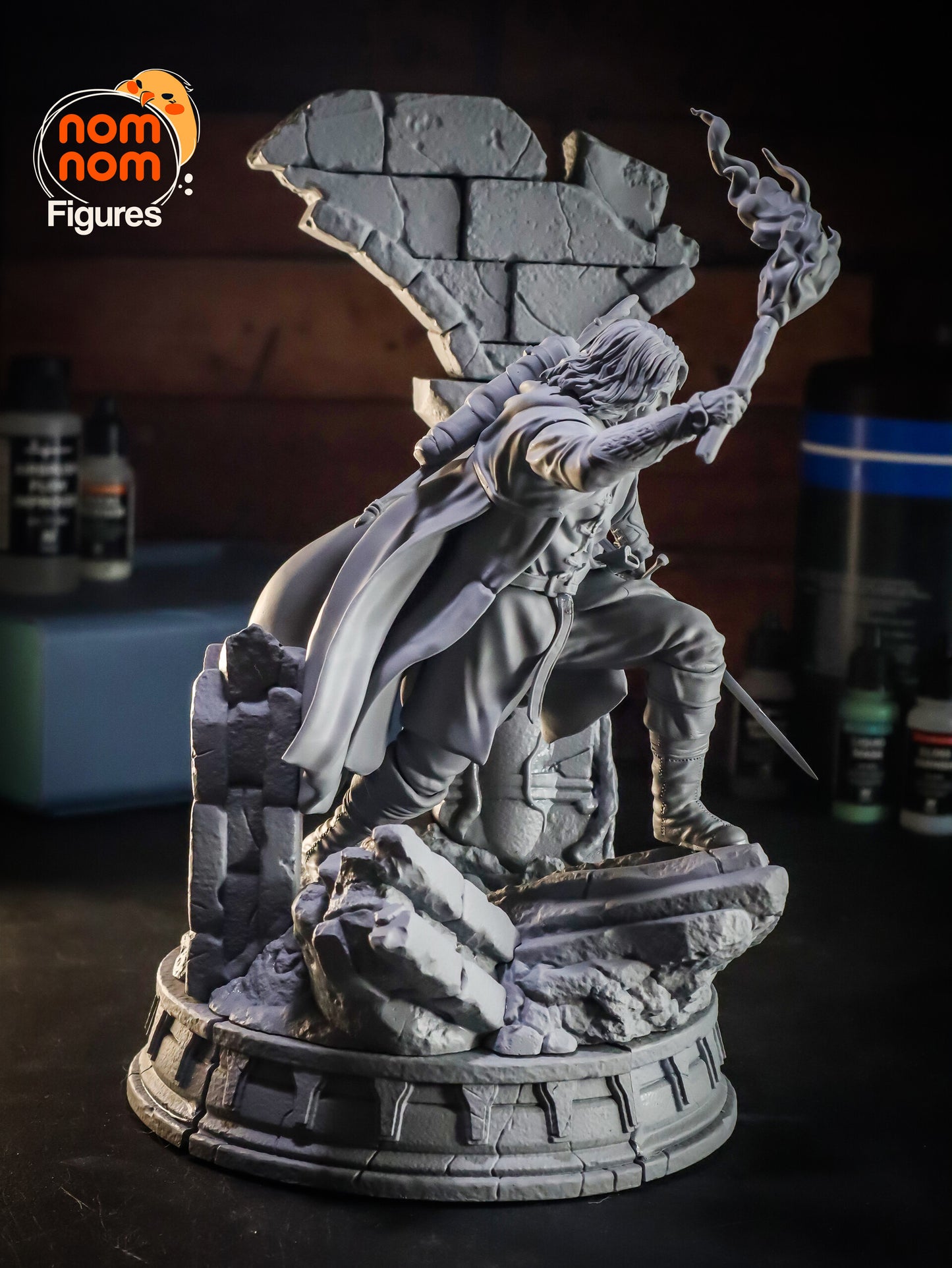 Aragorn - Lord of the Rings 3D Printed Fanmade Model by Nomnom Figures