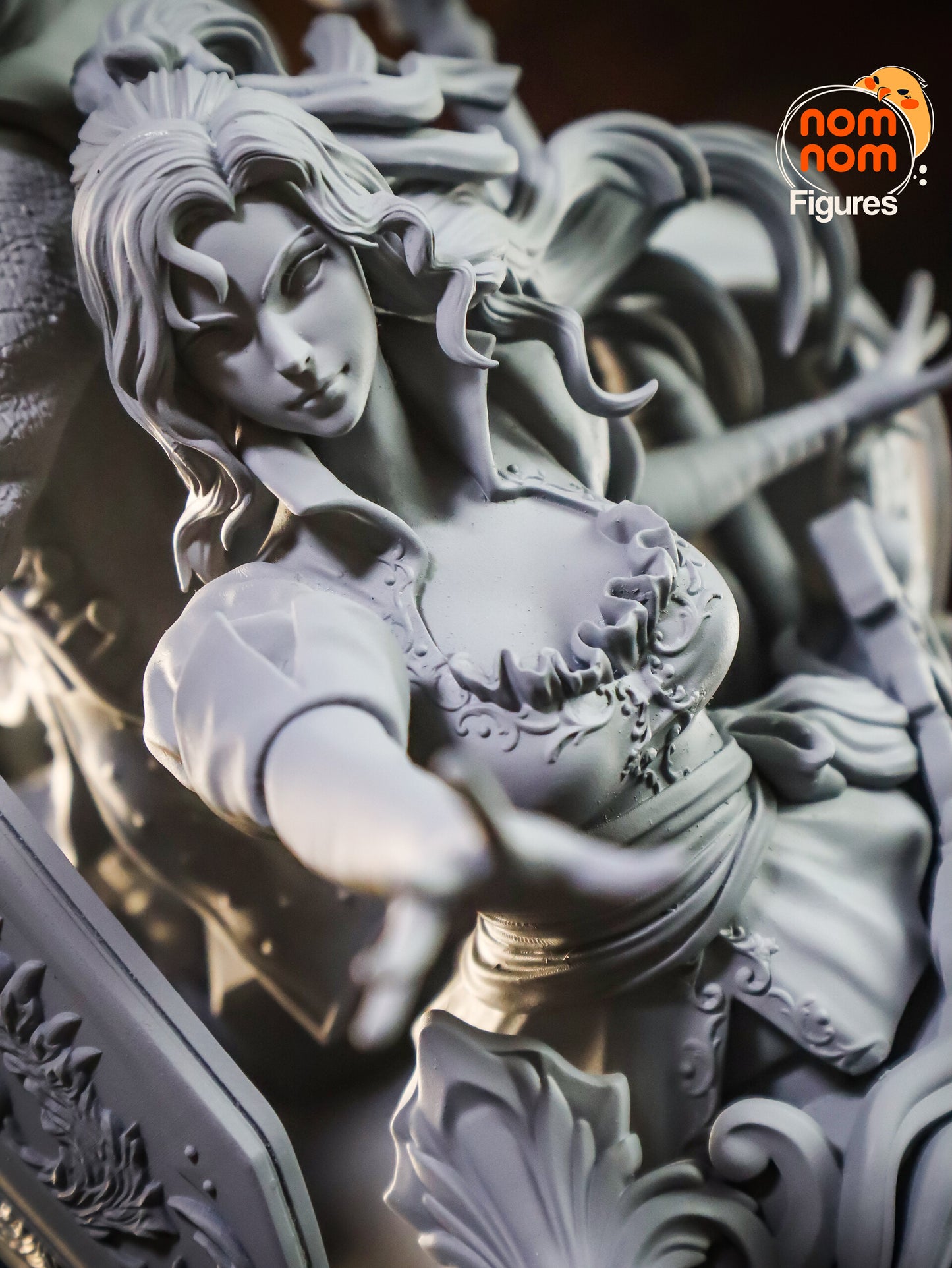 Alucard x Maria - Castlevania Symphony of the Night 3D Printed Model by Nomnom Figures
