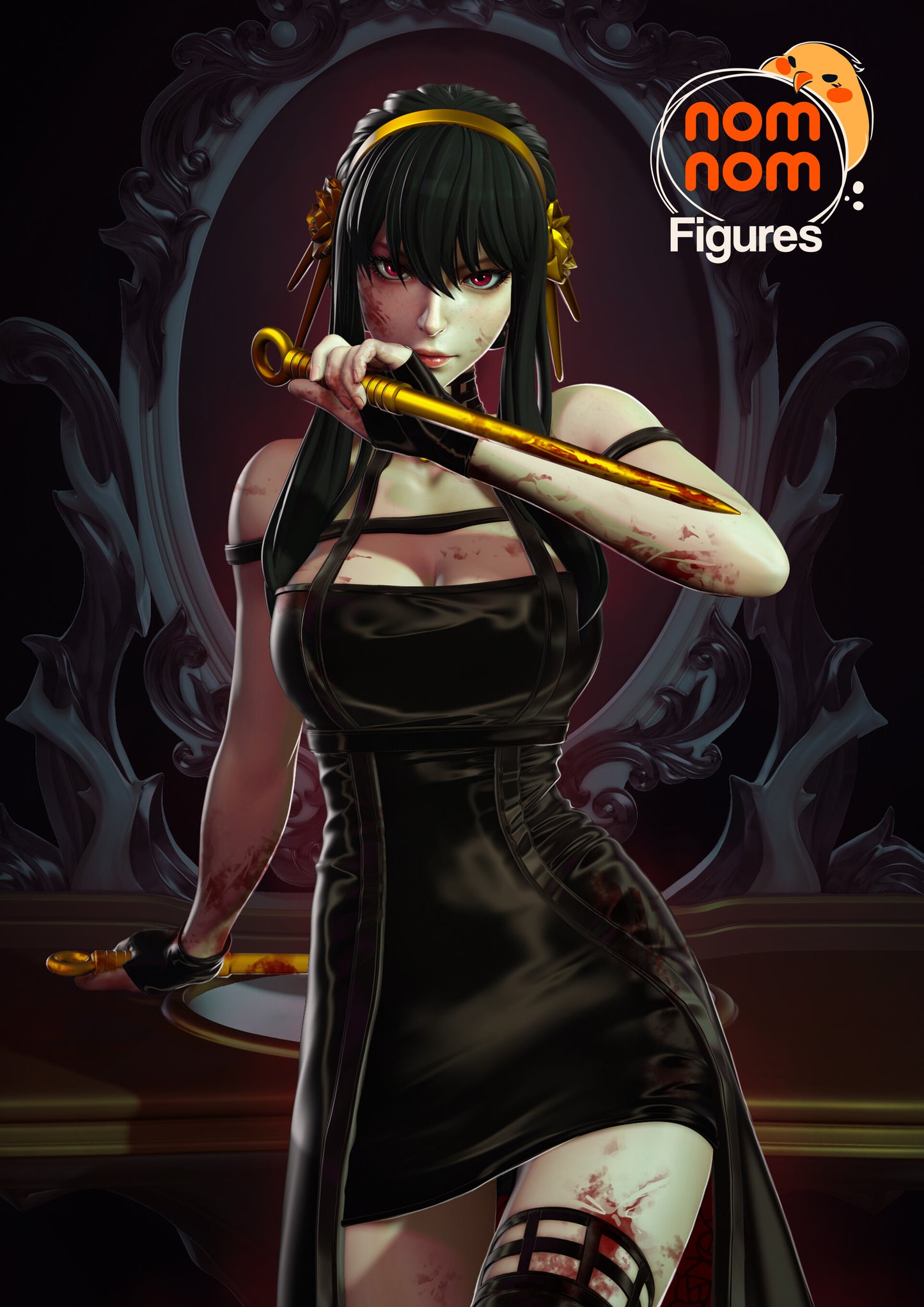 Yor Forger - Spy X Family 3D Printed Fanmade Model by Nomnom Figures