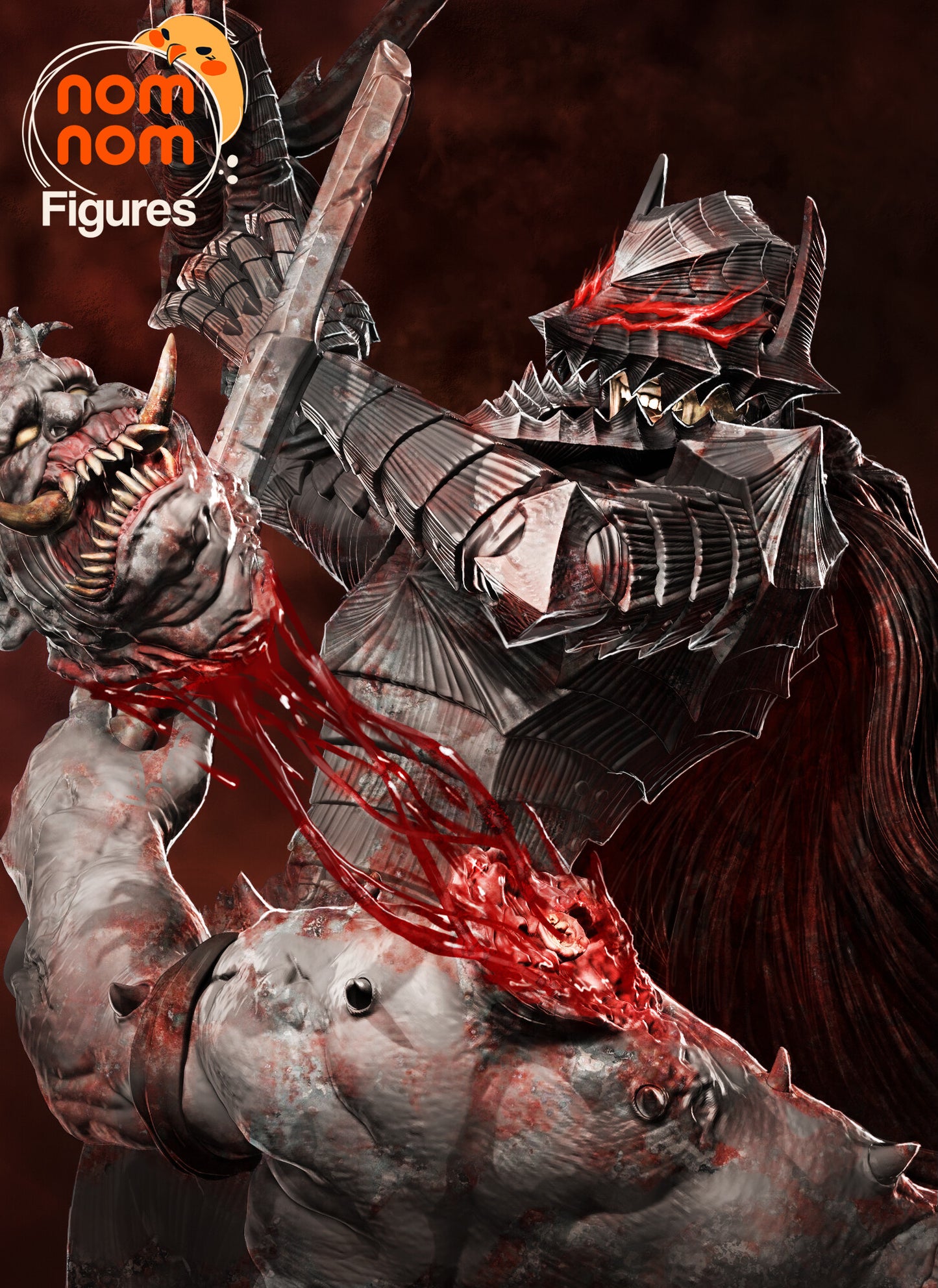 Guts - Berserk - Version 1 3D Printed Fanmade Model by Nomnom Figures