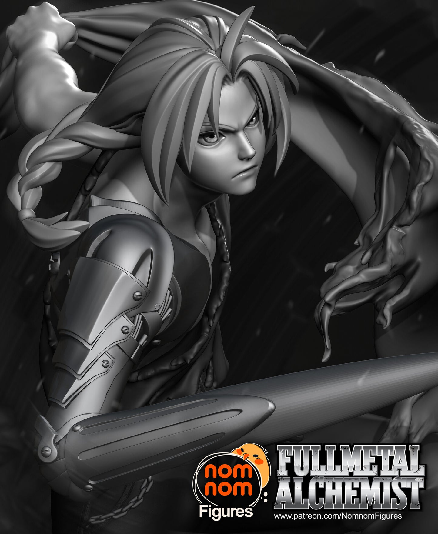 Edward Elric - Full Metal Alchemist Printed Model by Nomnom Figures