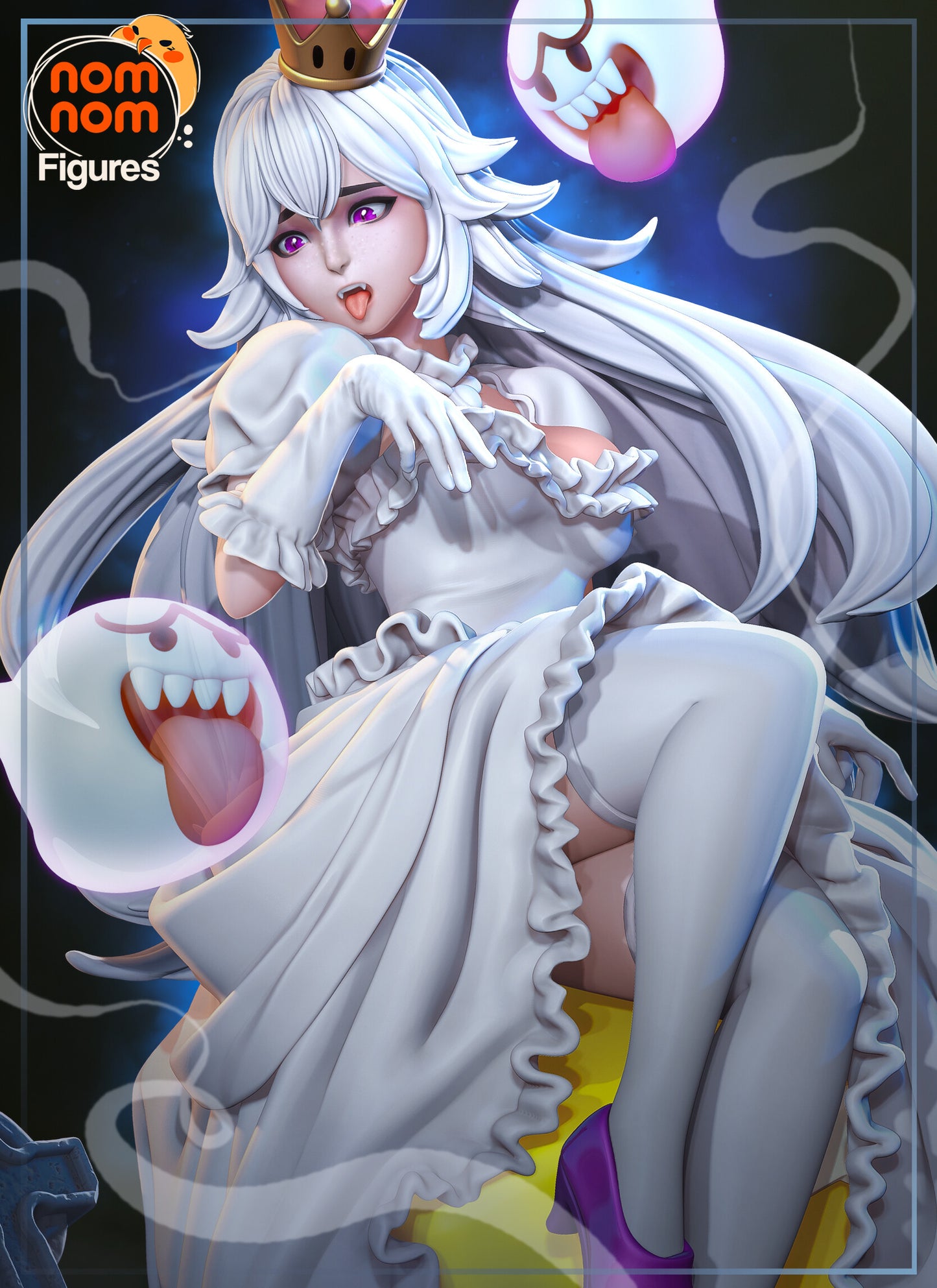 Booette - Super Mario 3D Printed Fanmade Model by Nomnom Figures