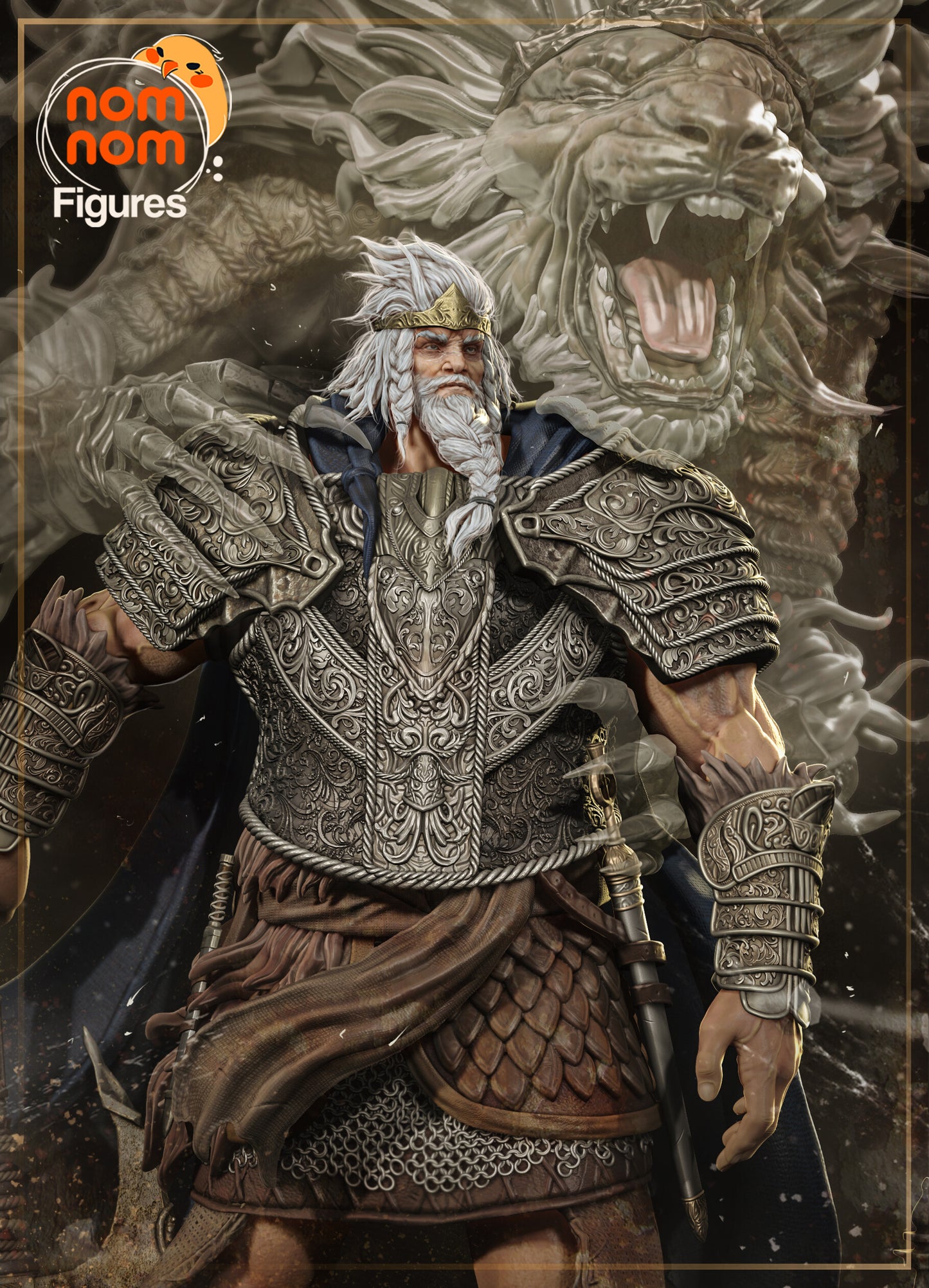 Godfrey - The First Elden Lord - Elden Ring 3D Printed Fanmade Model by Nomnom Figures