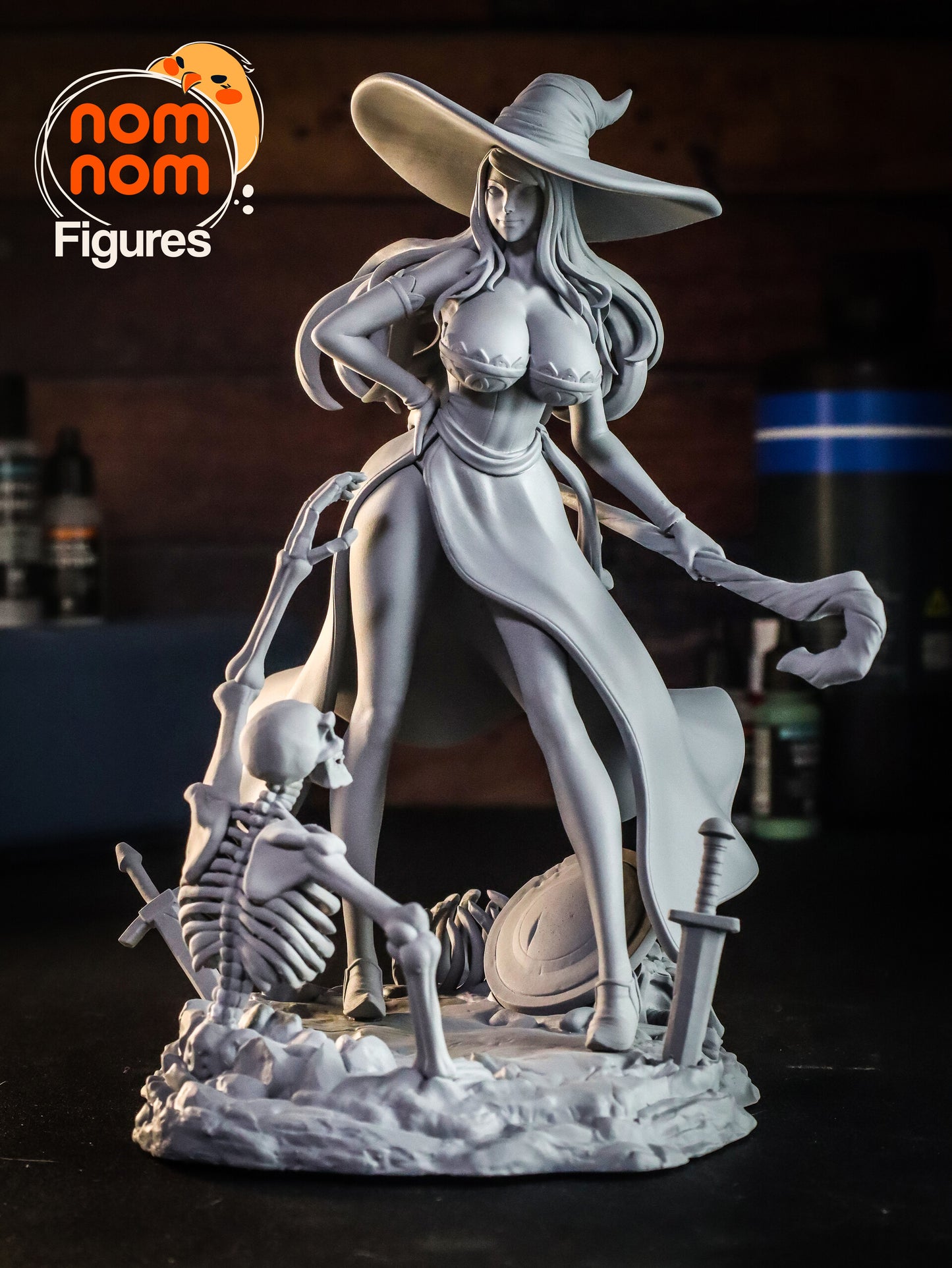 Sorceress - Dragon's Crown 3D Printed Model by Nomnom Figures