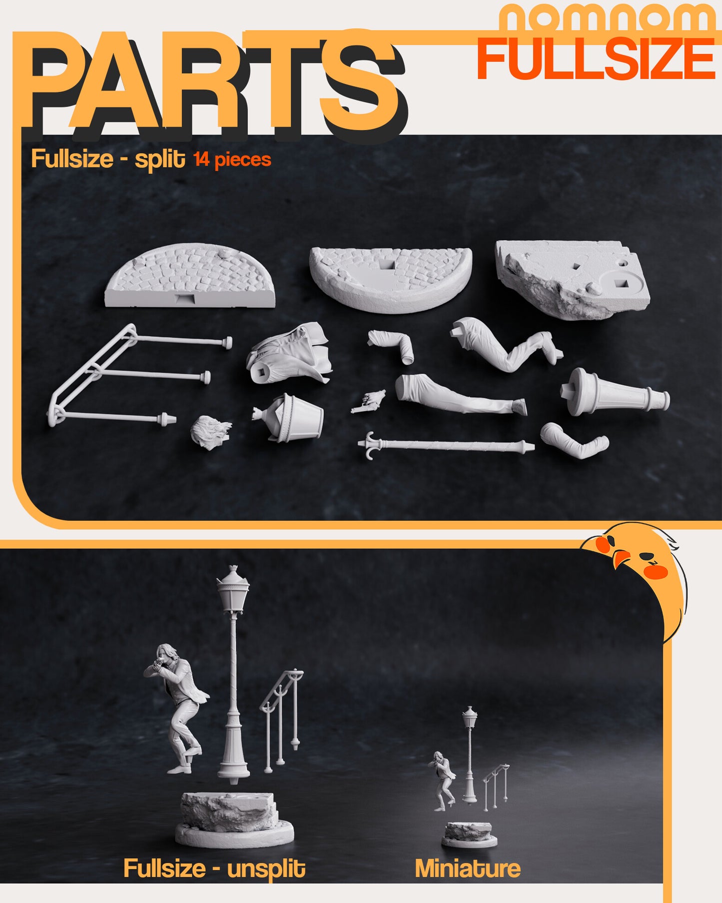 John Wick 3D Printed Model by Nomnom Figures