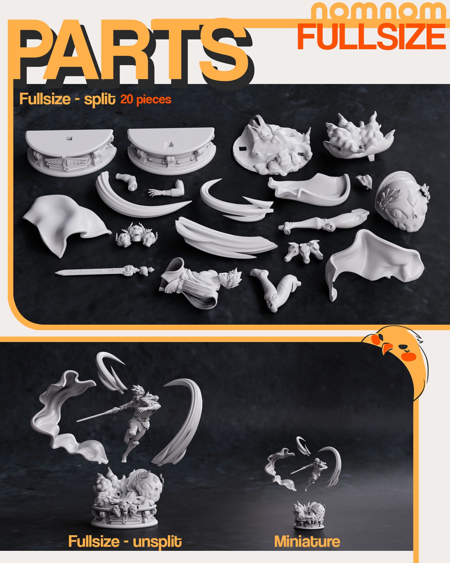 Zagreus - Hades 3D Printed Fanmade Model by Nomnom Figures