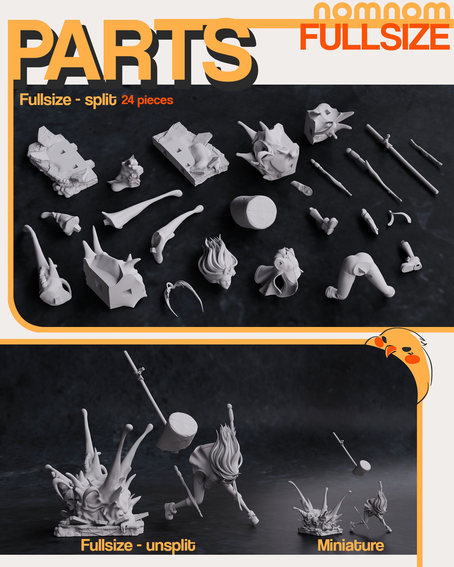 Power - Chainsaw man 3D Printed Model by Nomnom Figures