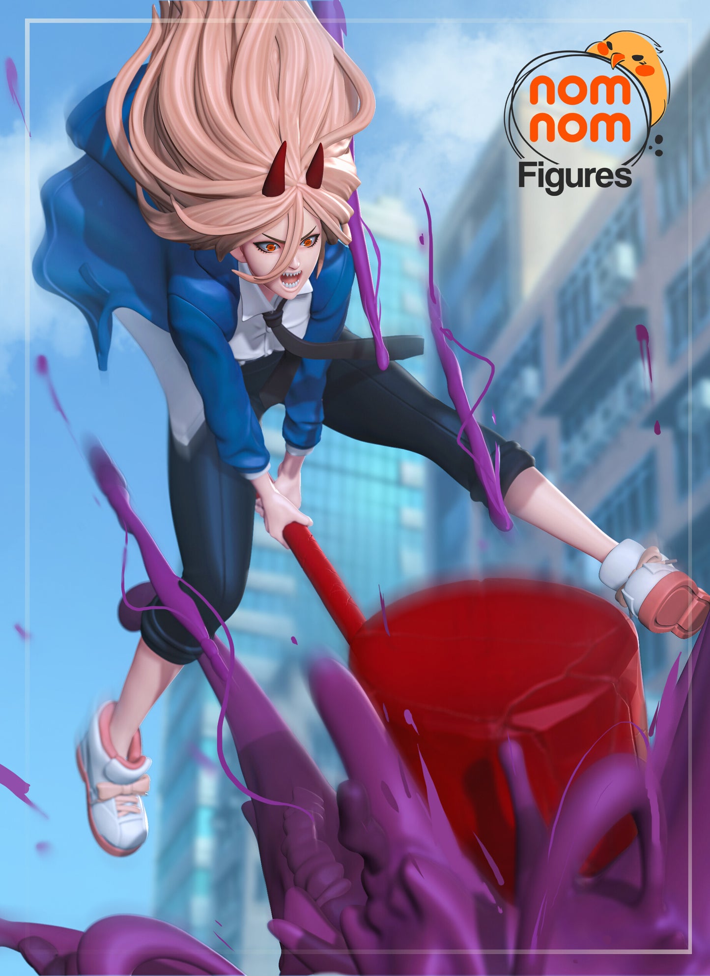 Power - Chainsaw man 3D Printed Model by Nomnom Figures