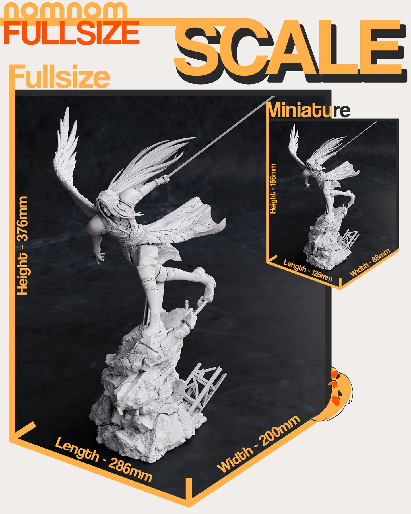 Sephiroth - Final Fantasy VII 3D Printed Fanmade Model by Nomnom Figures