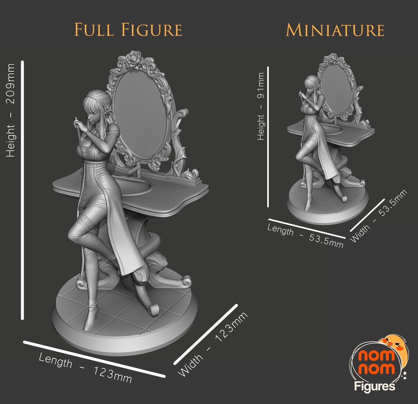 Yor Forger - Spy X Family 3D Printed Fanmade Model by Nomnom Figures