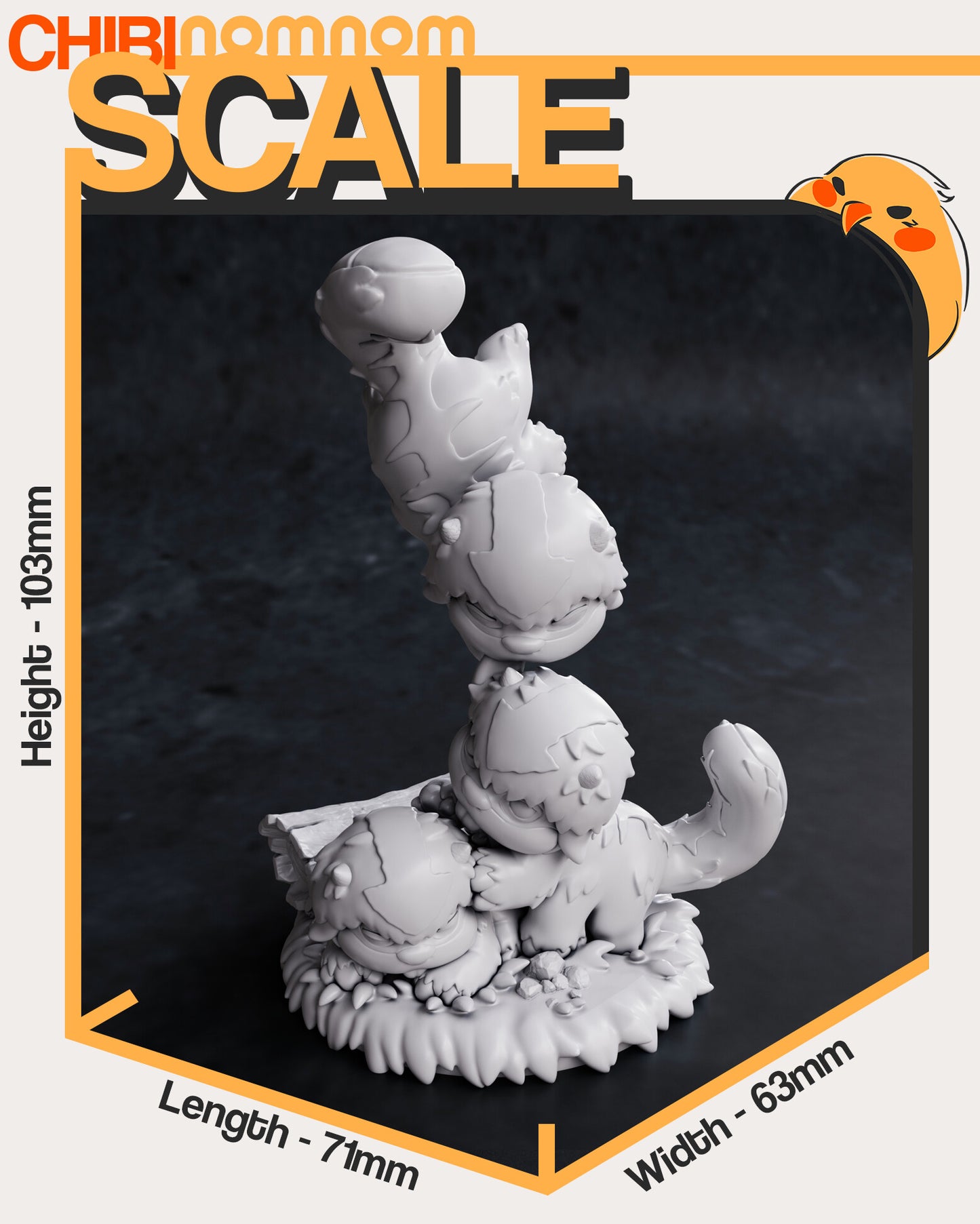 Chibi Baby Skybison - Avatar 3D Printed Fanmade Model by Nomnom Figures