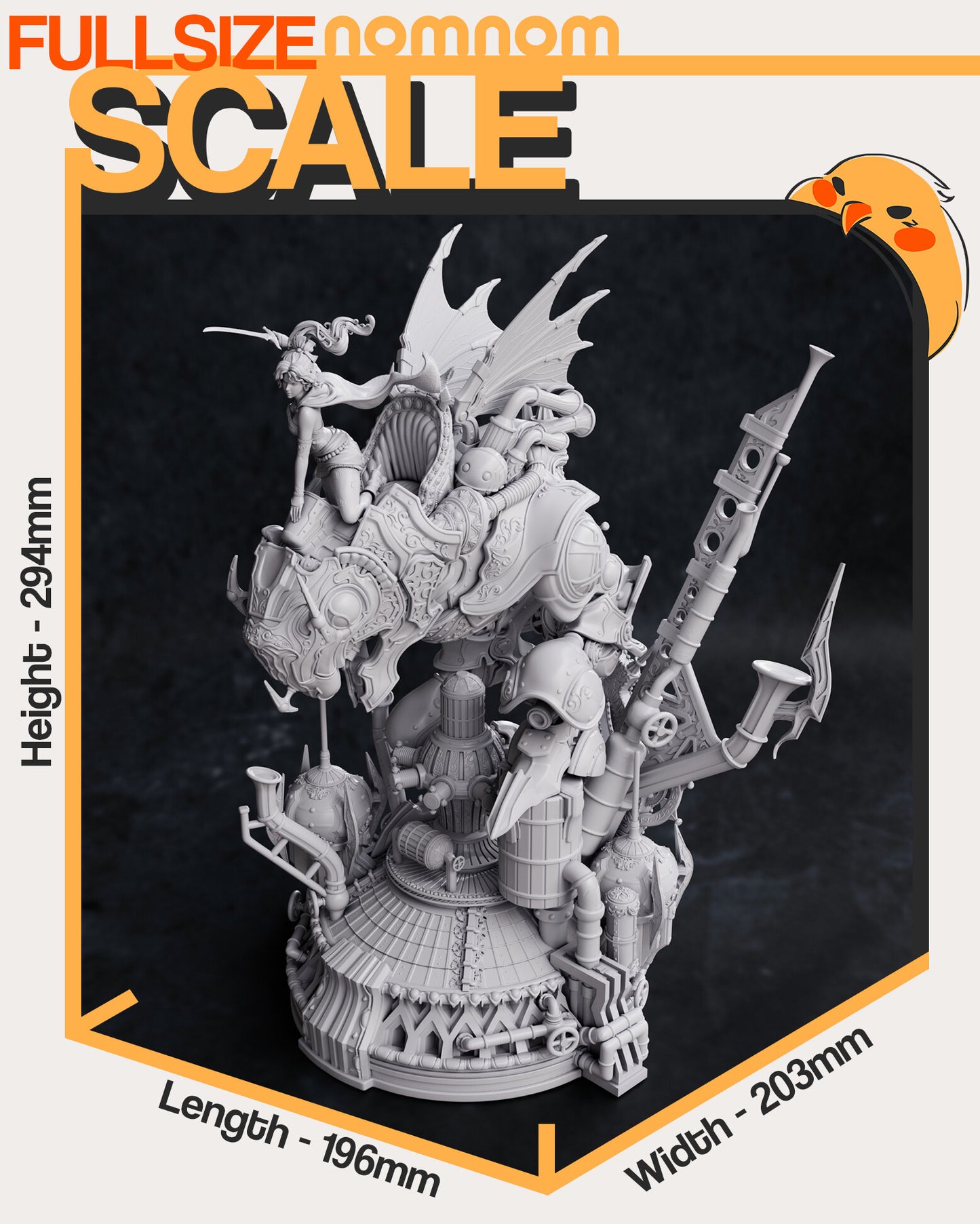 Terra with Magitek from Final Fantasy 3D Printed Fanmade Model by Nomnom Figures