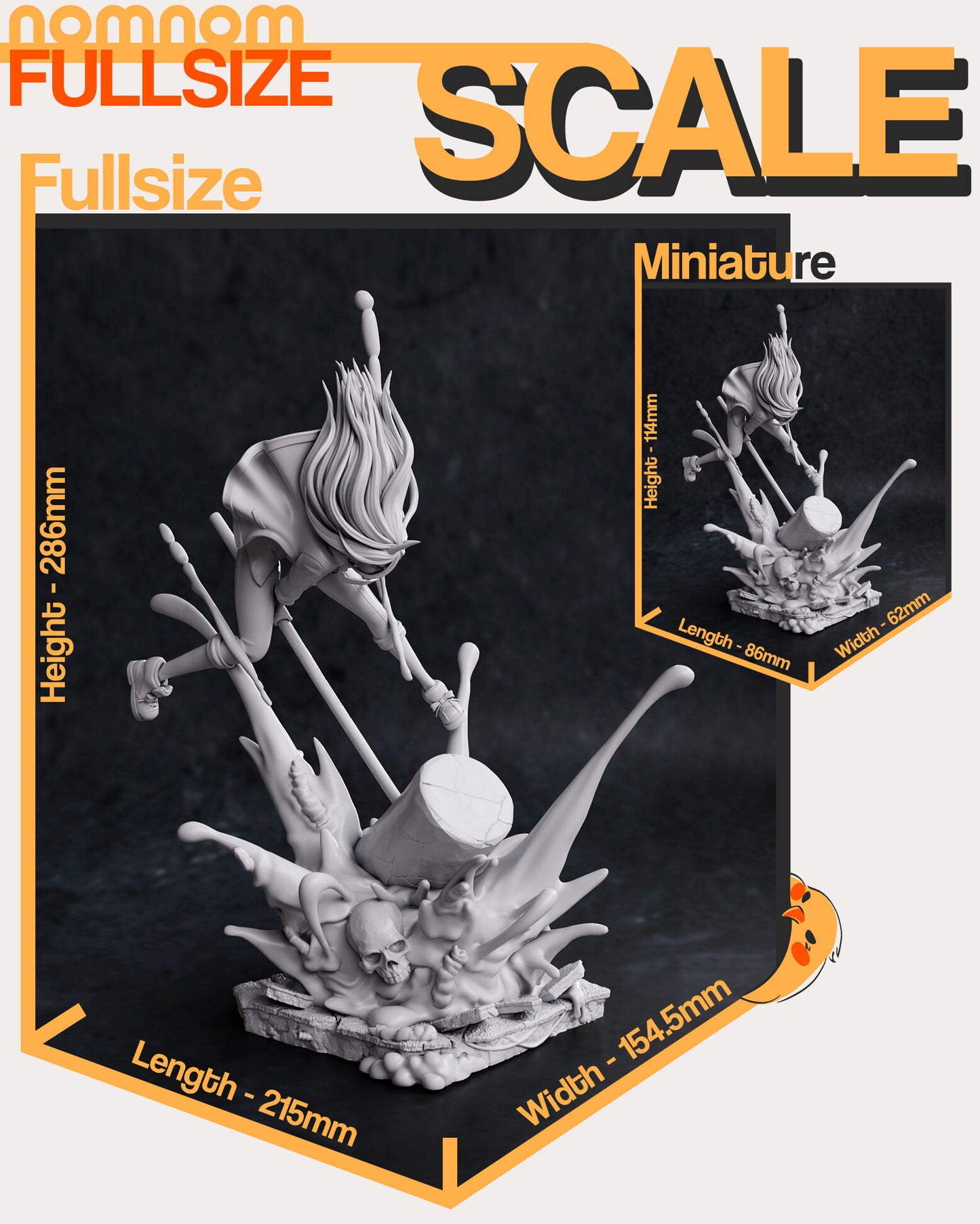 Power - Chainsaw man 3D Printed Model by Nomnom Figures