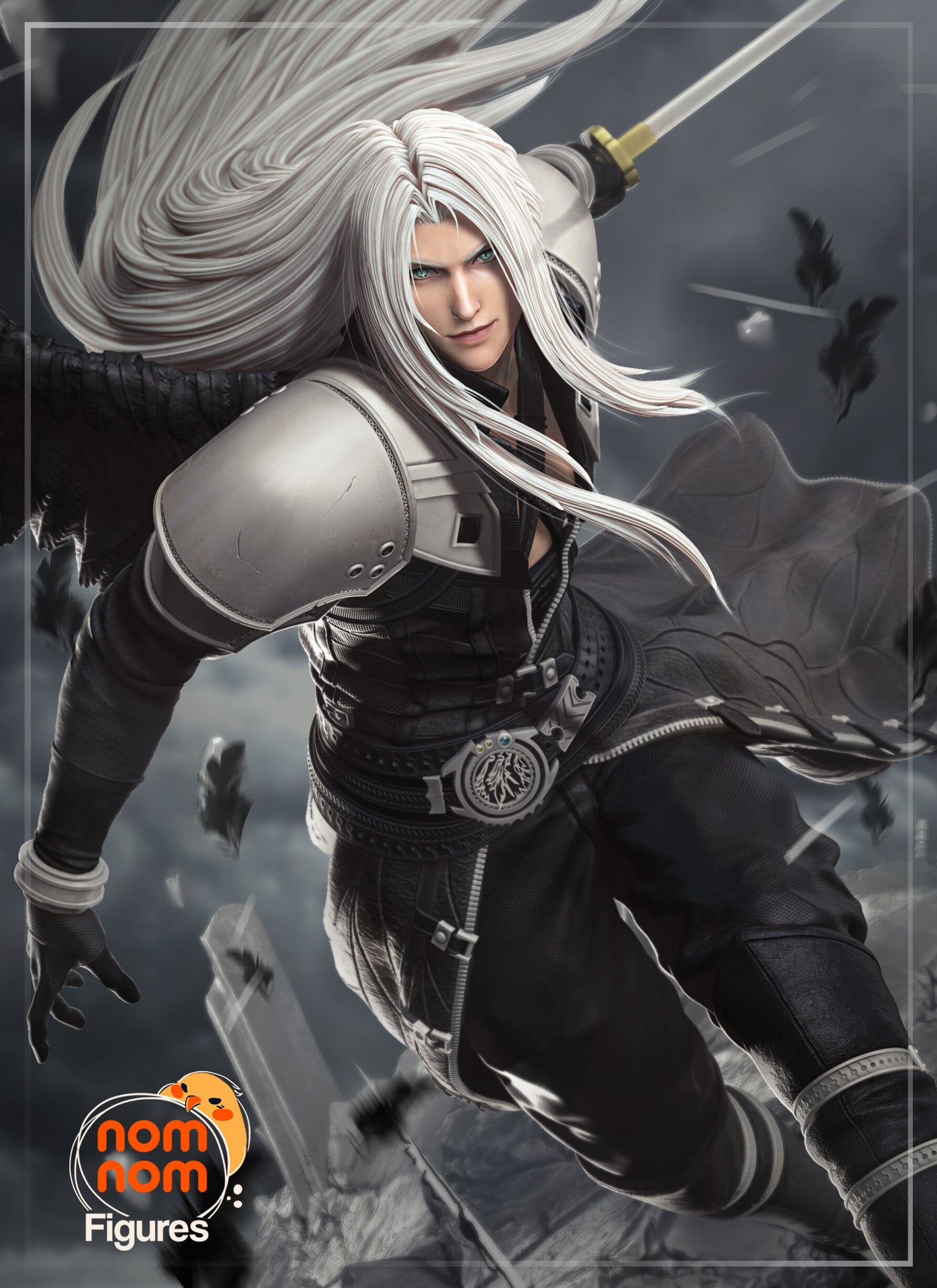Sephiroth - Final Fantasy VII 3D Printed Fanmade Model by Nomnom Figures