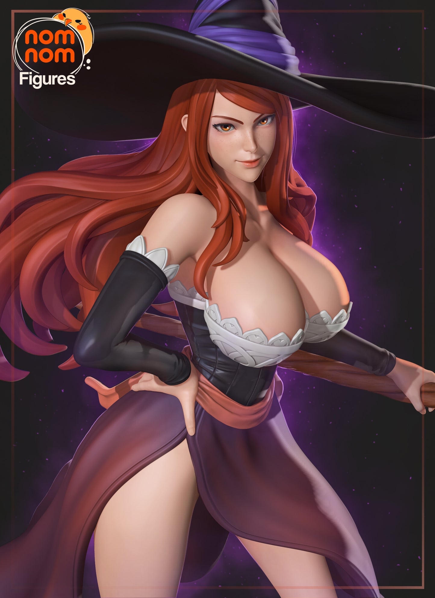 Sorceress - Dragon's Crown 3D Printed Model by Nomnom Figures