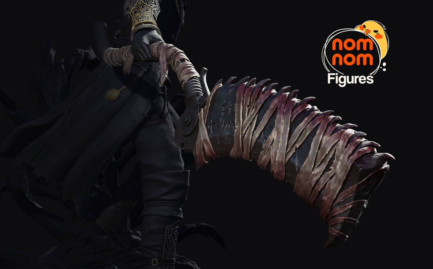 Hunter - Bloodborne 3D Printed Fanmade Model by Nomnom Figures
