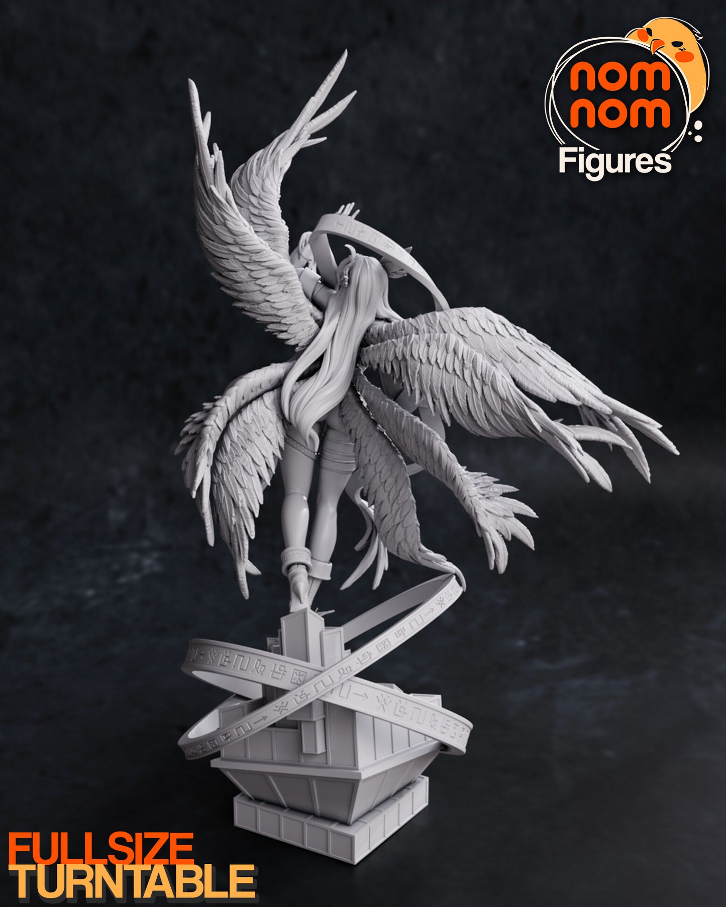 Angewomon - Digimon 3D Printed Fanmade Model by Nomnom Figures