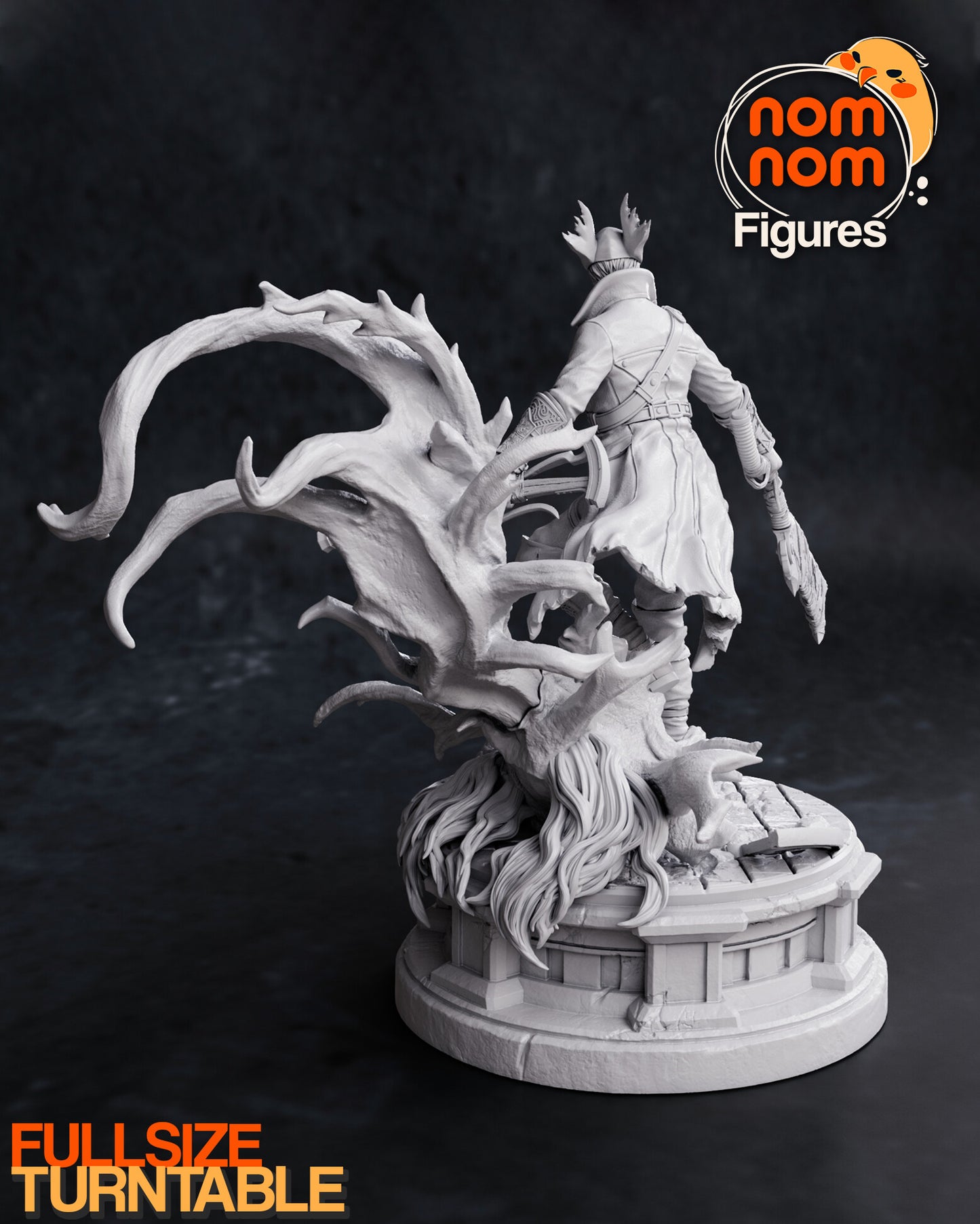 Hunter - Bloodborne 3D Printed Fanmade Model by Nomnom Figures