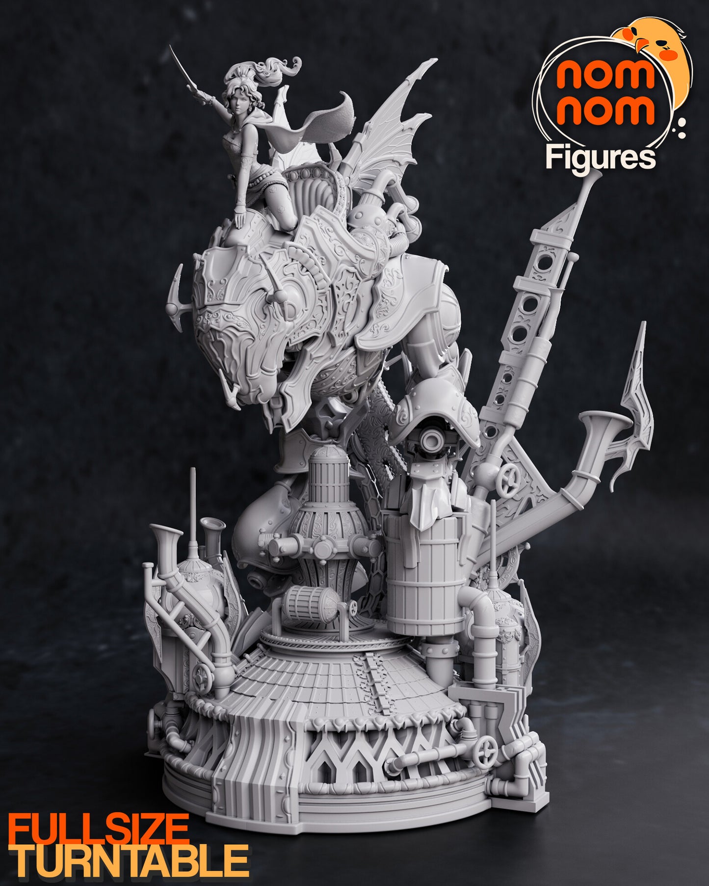 Terra with Magitek from Final Fantasy 3D Printed Fanmade Model by Nomnom Figures