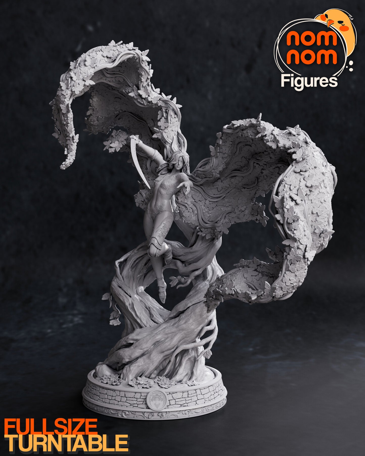 Malenia Goddess of Rot 3D Printed Model by Nomnom Figures