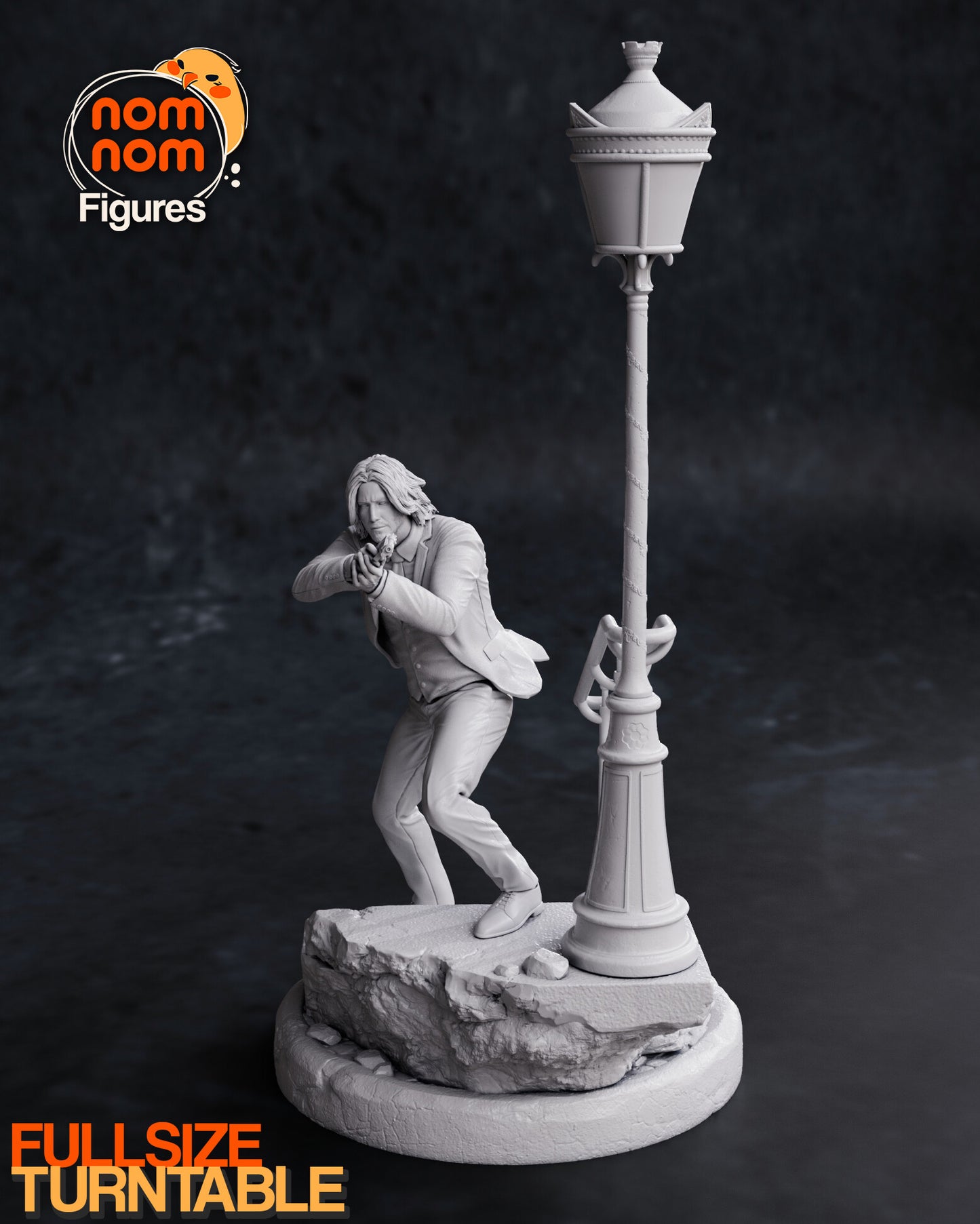 John Wick 3D Printed Model by Nomnom Figures