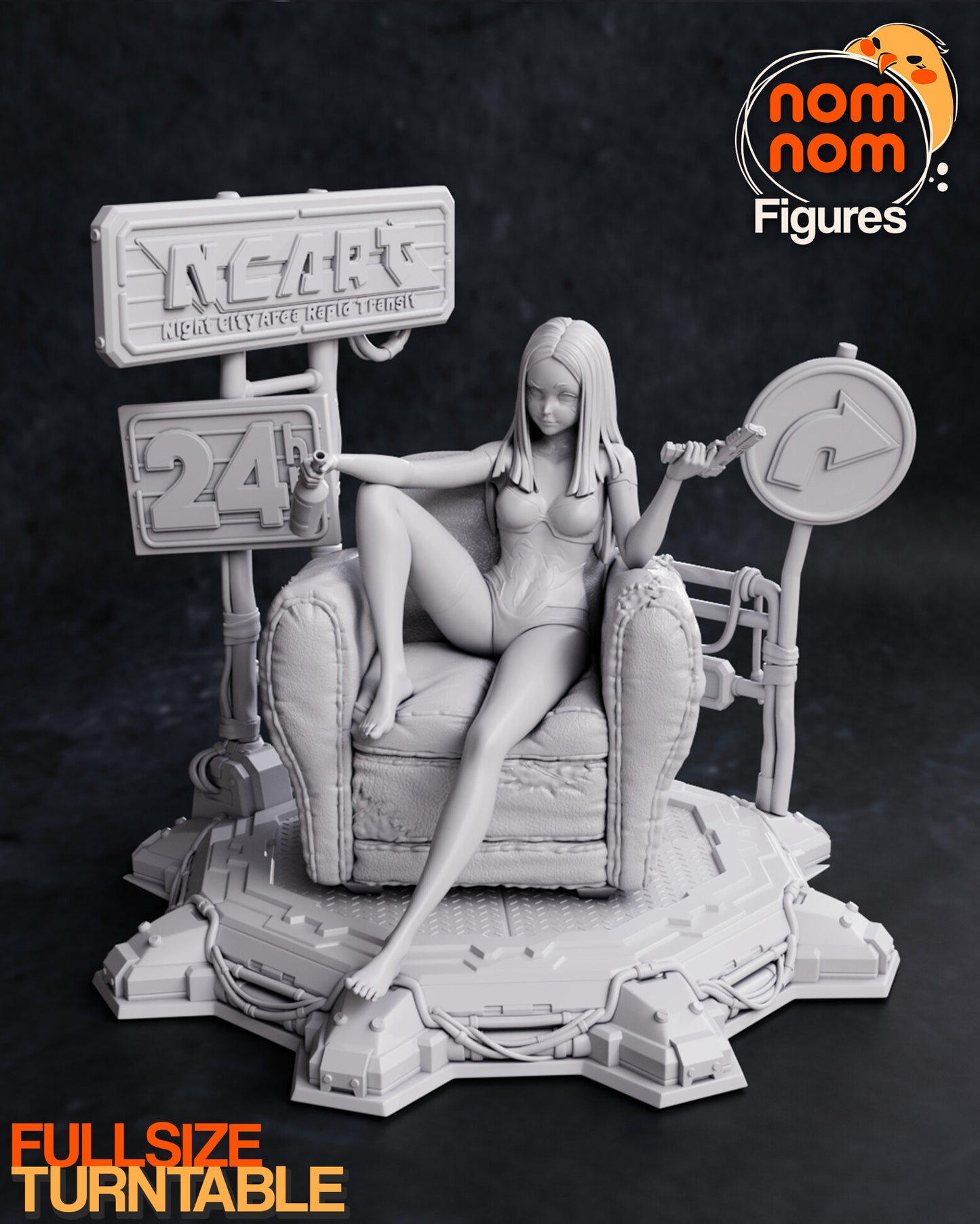 Rebecca - Cyberpunk Edgerunners 3D Printed Fanmade Model by Nomnom Figures