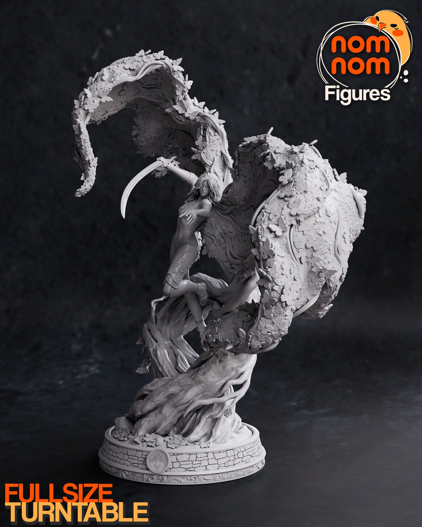 Malenia Goddess of Rot 3D Printed Model by Nomnom Figures