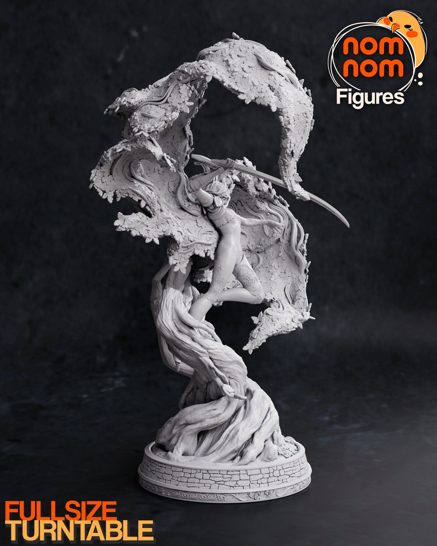 Malenia Goddess of Rot 3D Printed Model by Nomnom Figures