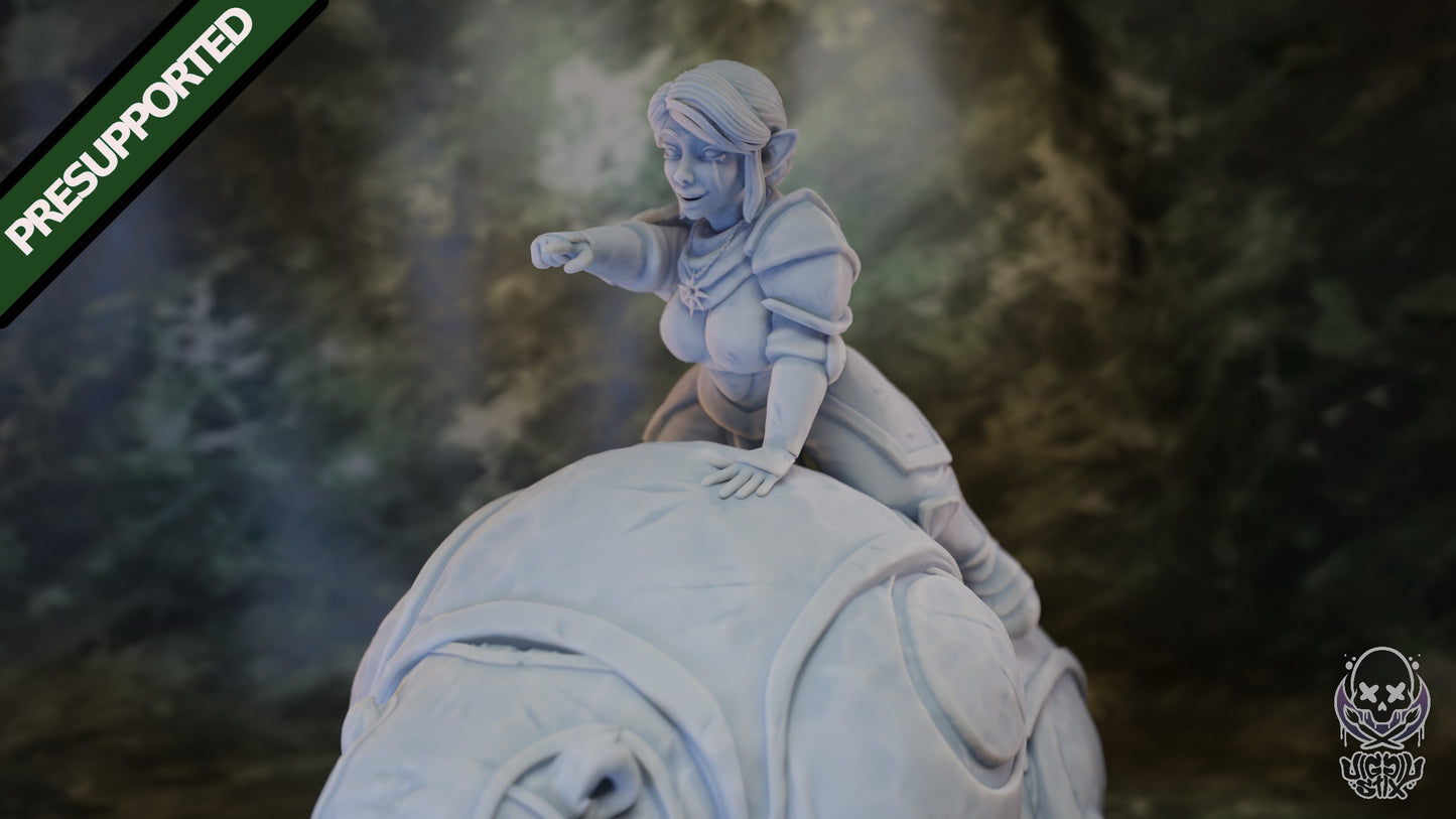 Charging Gnome Paladin Rider By JigglyStix