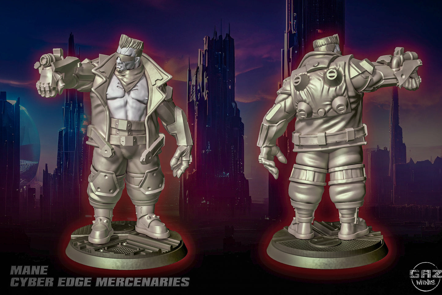 Mane - Cyber Edge Mercenary by Gaz Minis