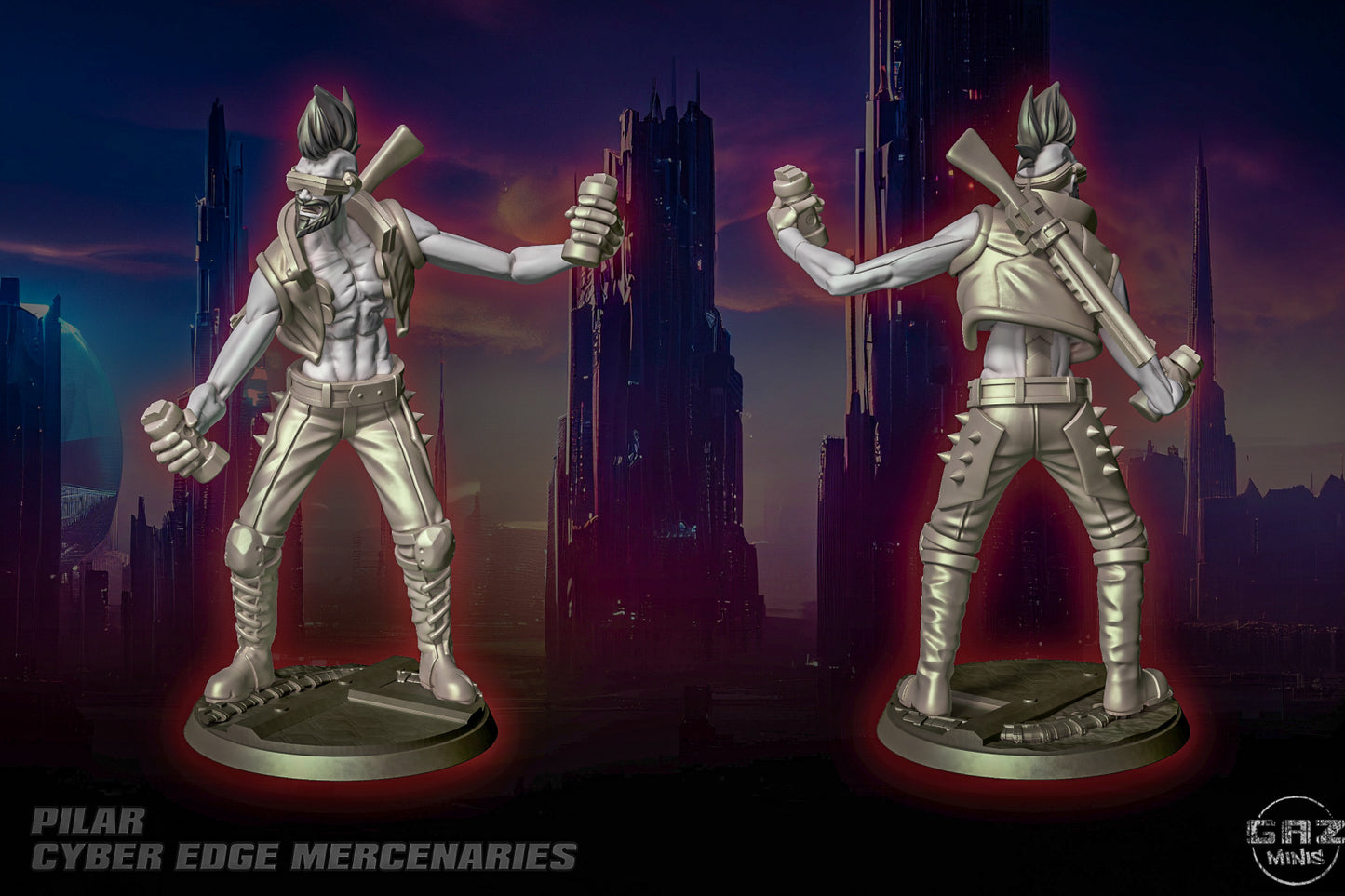 Pilar - Cyber Edge Mercenary by Gaz Minis