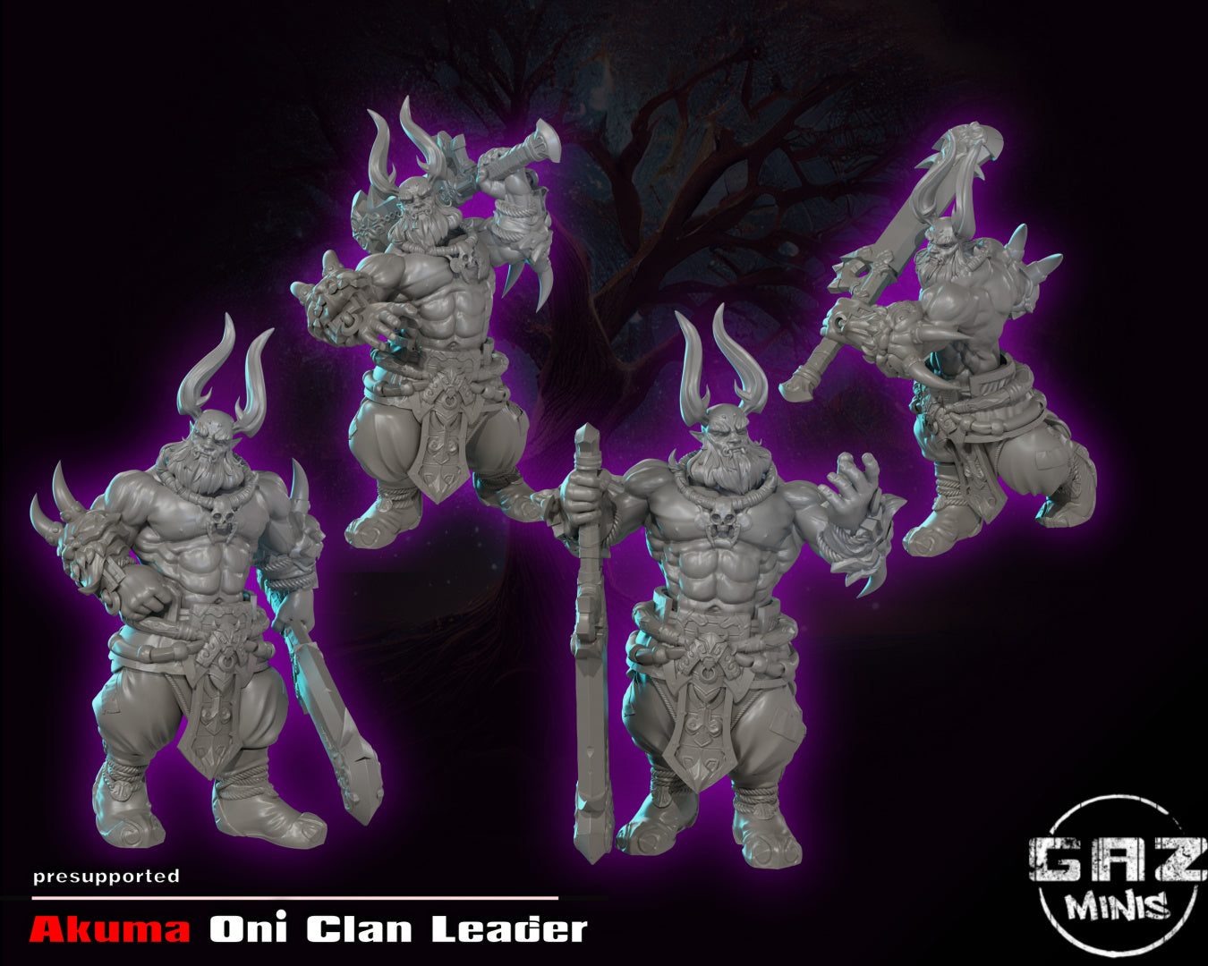 Akuma, Oni Clan Leader by Gaz Minis